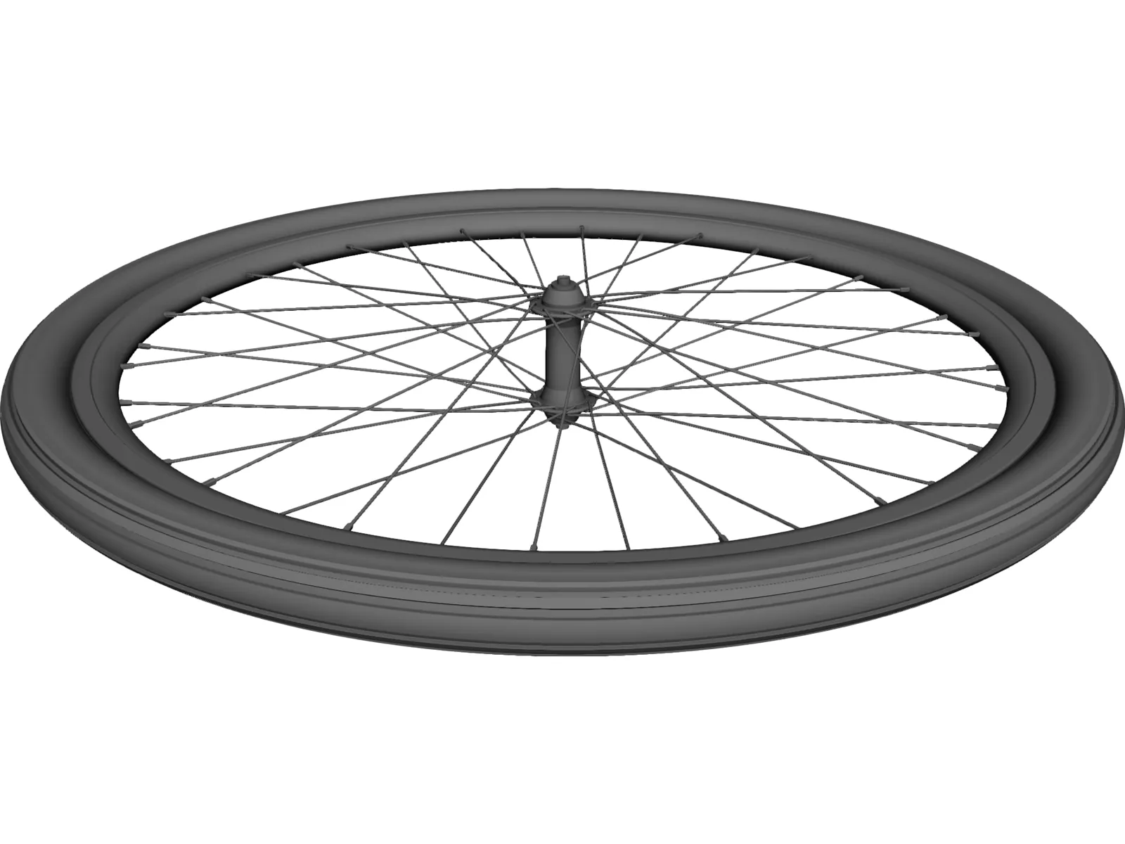 Front Wheel Bicycle 28 3D Model