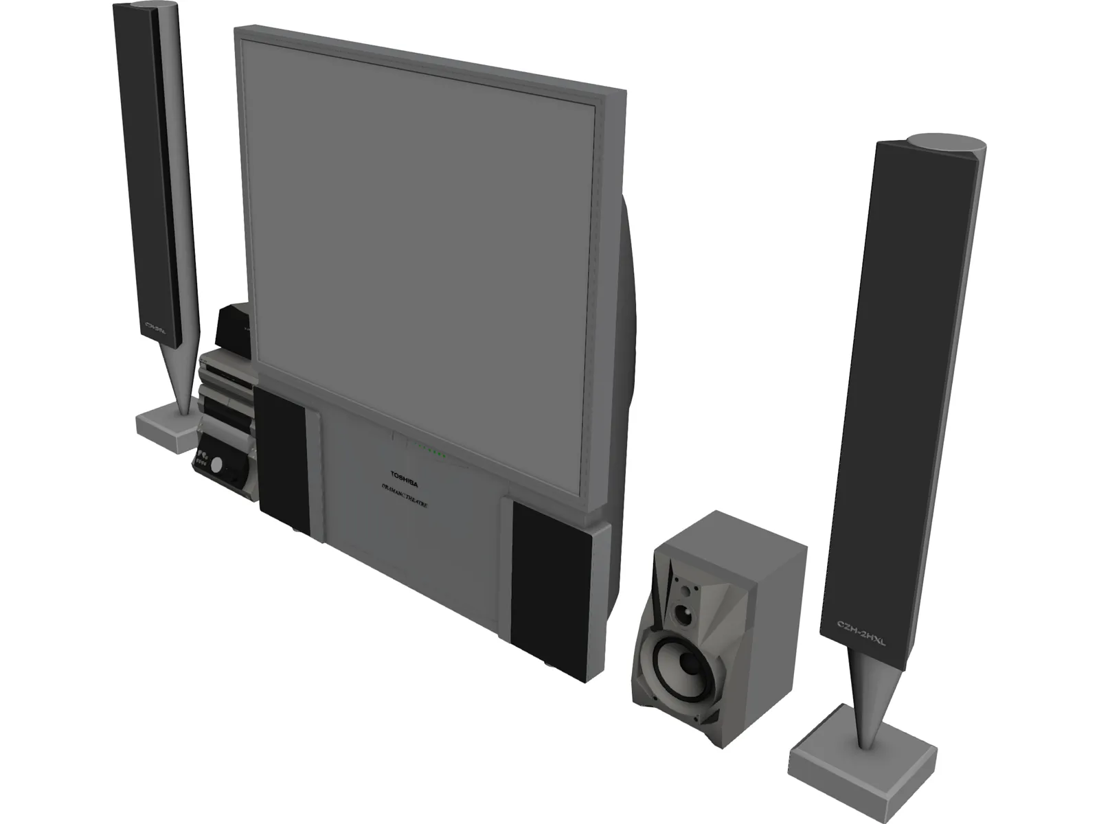 Toshiba Television 3D Model