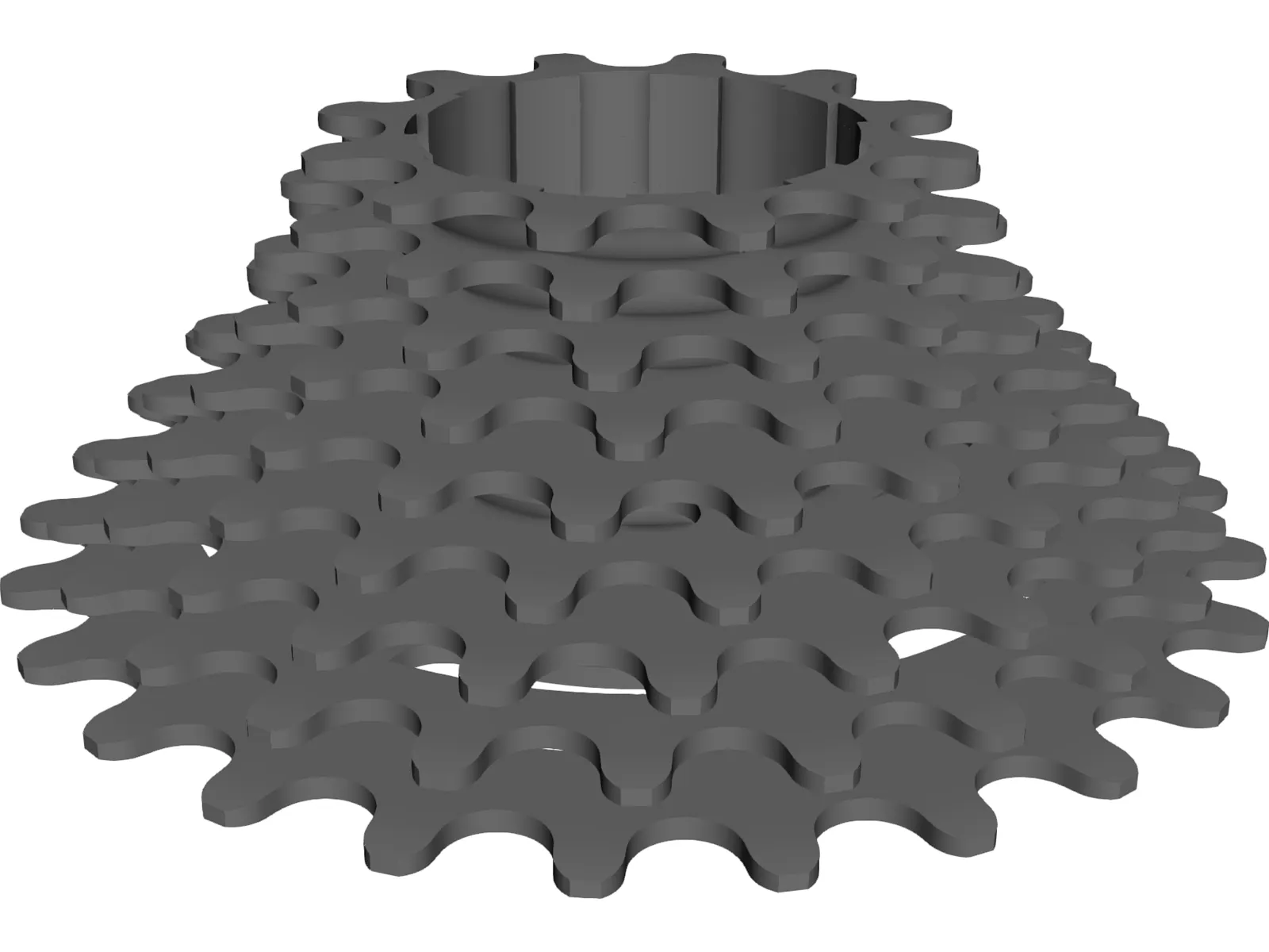 Cassette 9 Speed Rear 3D Model