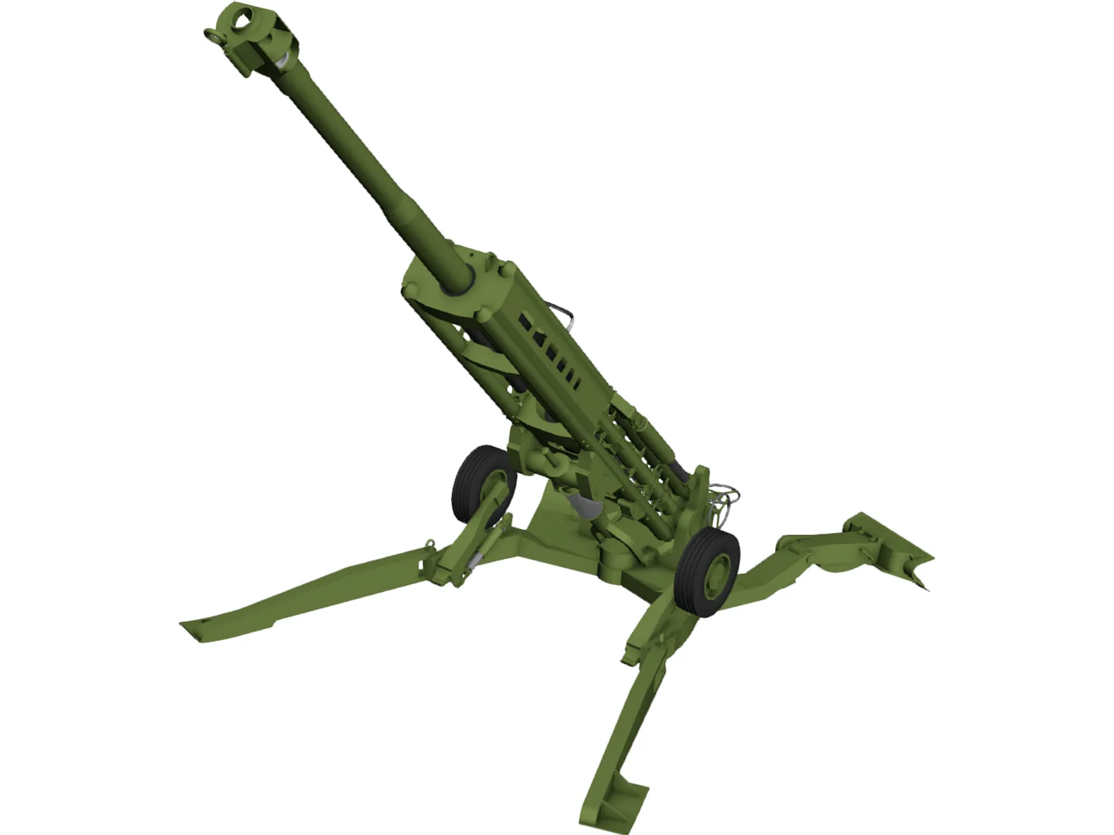 M777 Lightweight 155 Howitzer 3D Model