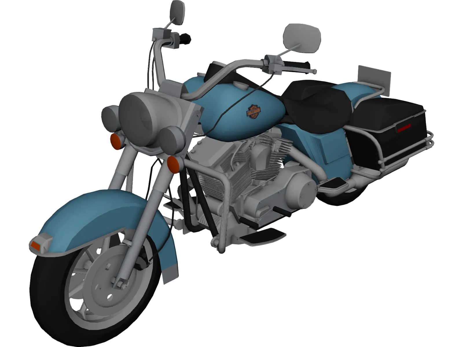 Harley-Davidson Road King 3D Model