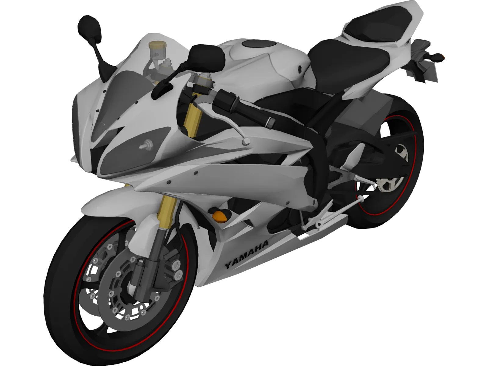 Yamaha YZF-R6 (2009) 3D Model