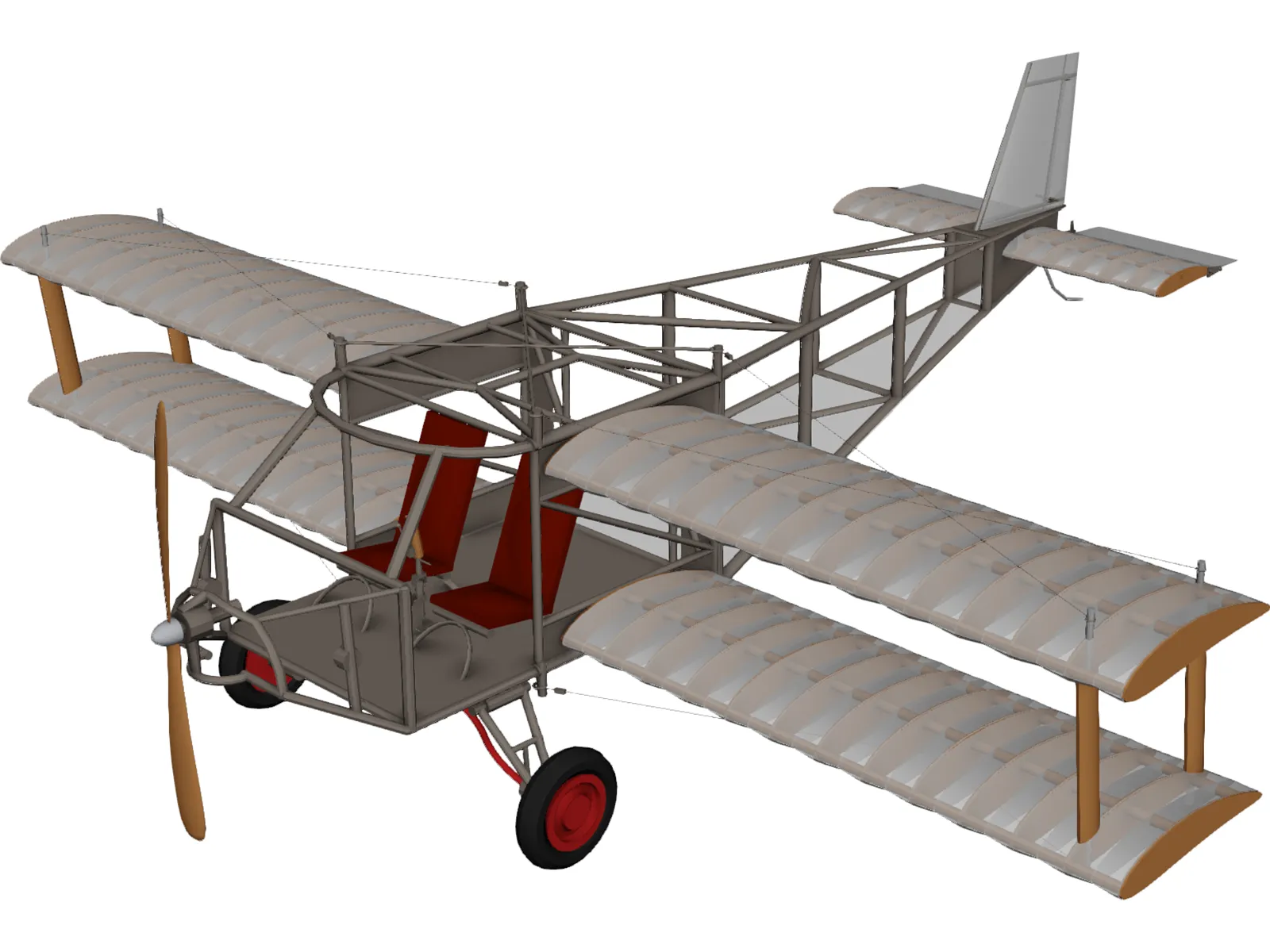 Biplane (1930) 3D Model