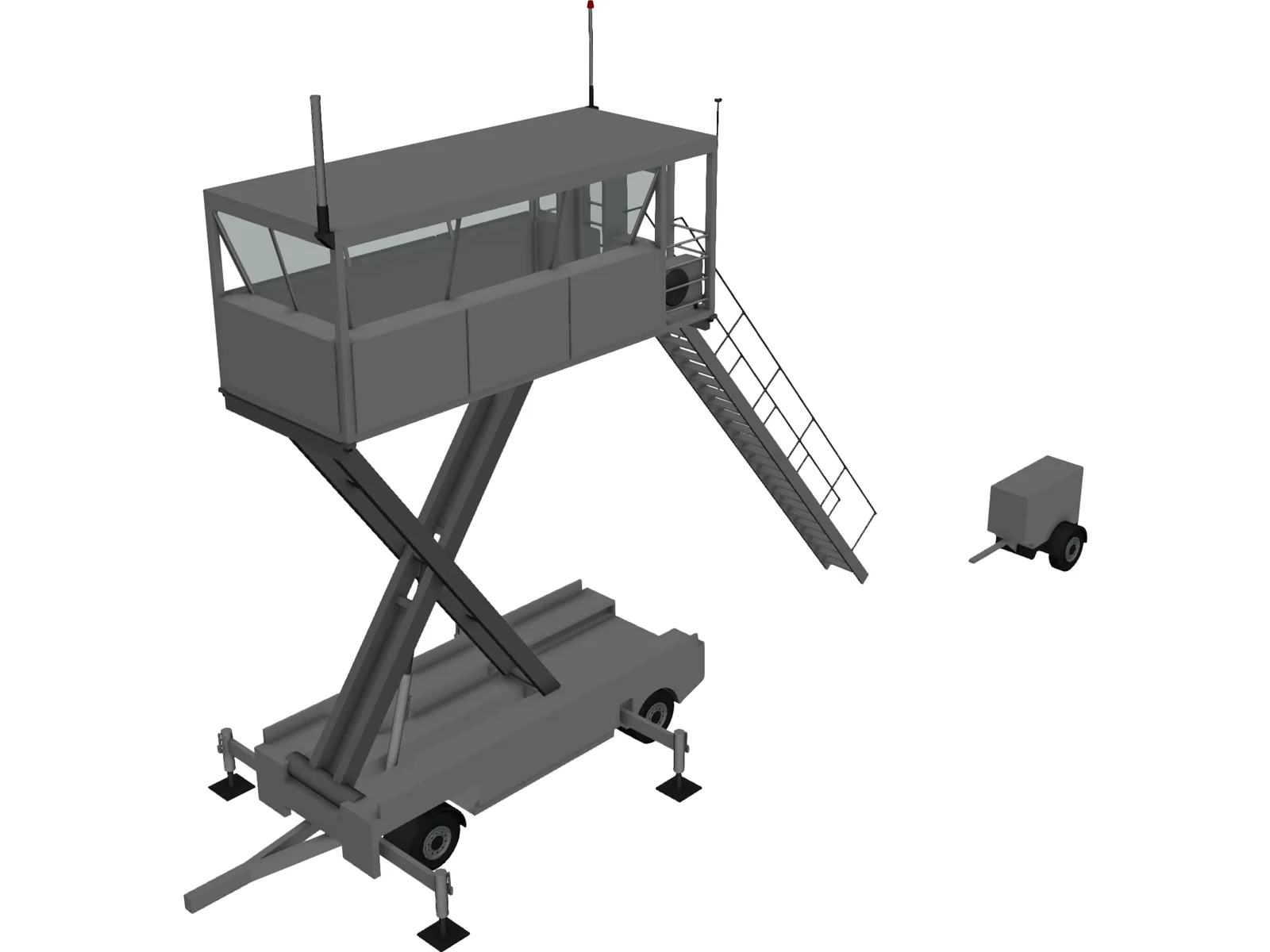 Mobile Air Traffic Control 3D Model