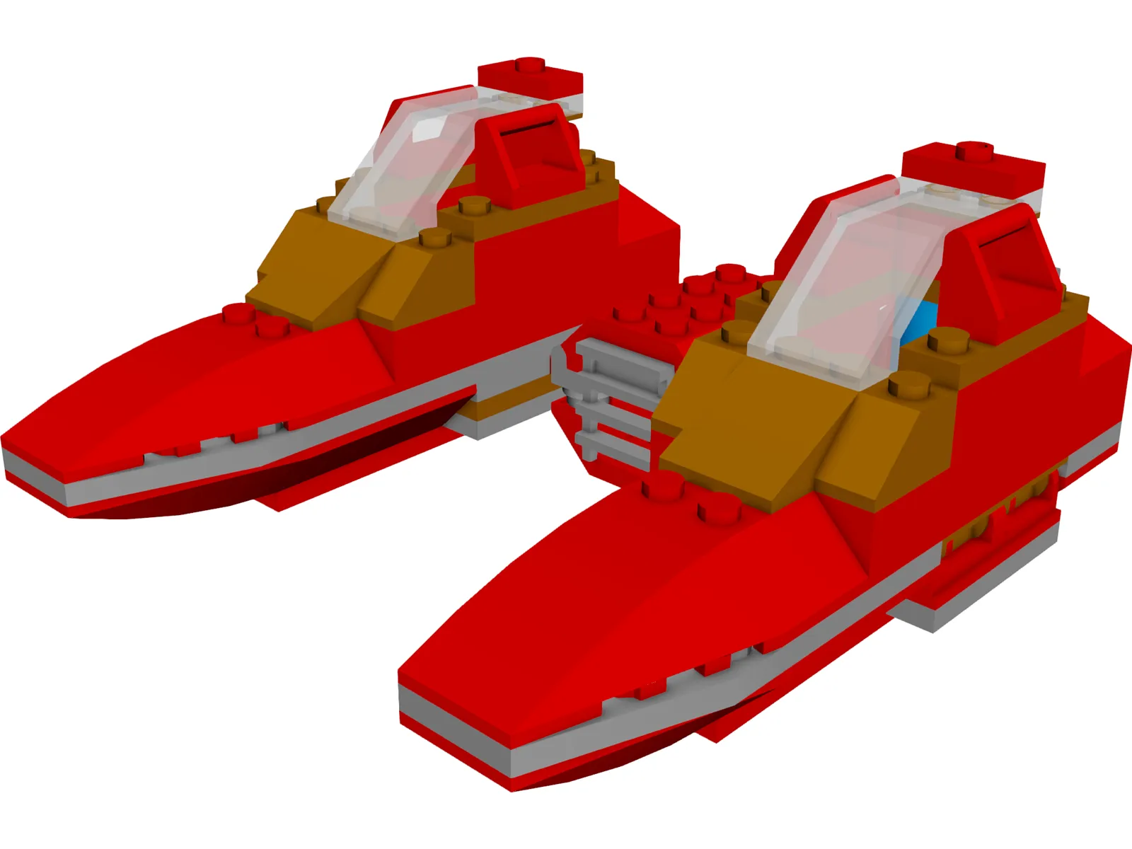 LEGO Twin Pod Cloud Car 3D Model