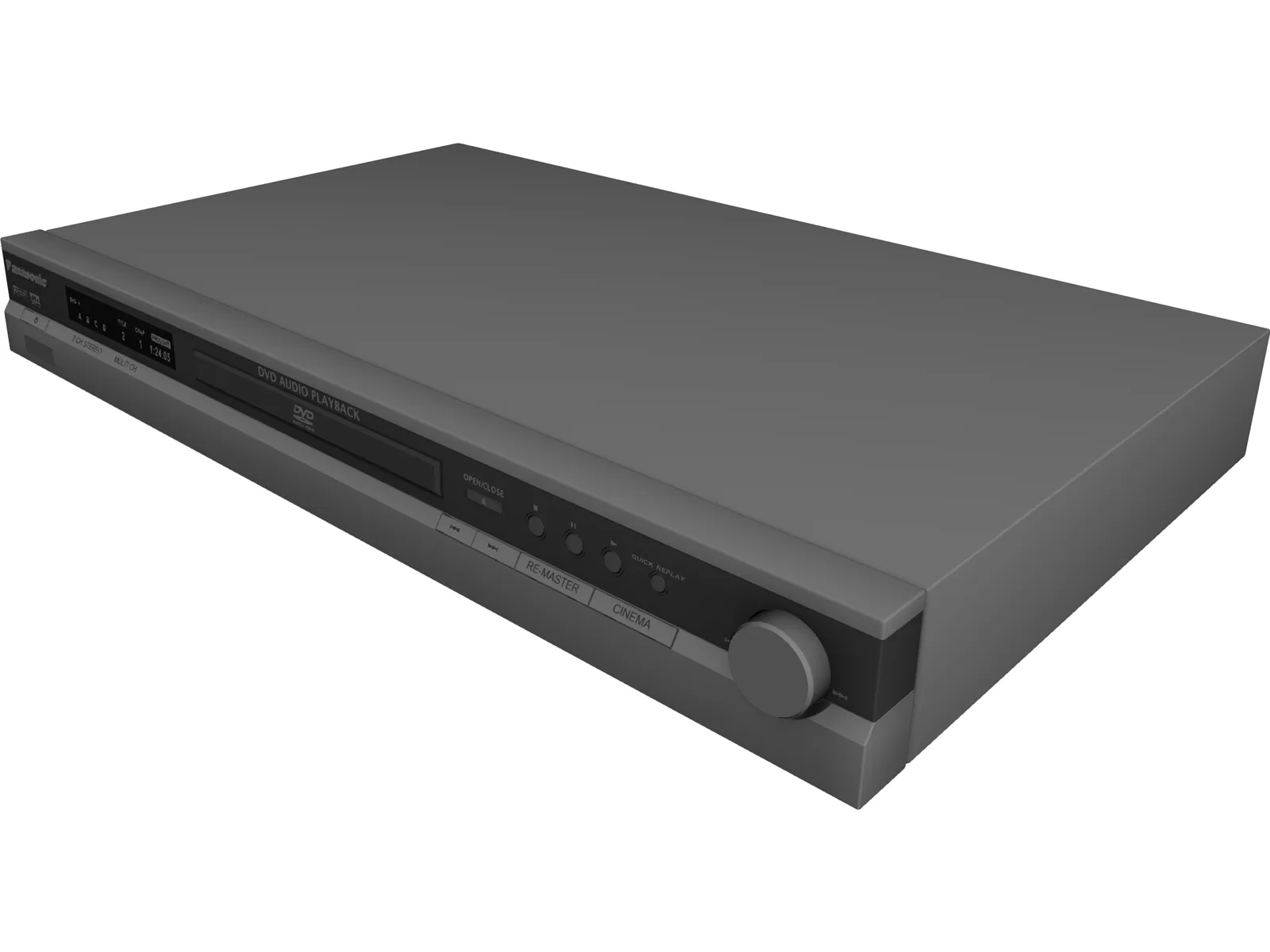 Panasonic DVD Player 3D Model