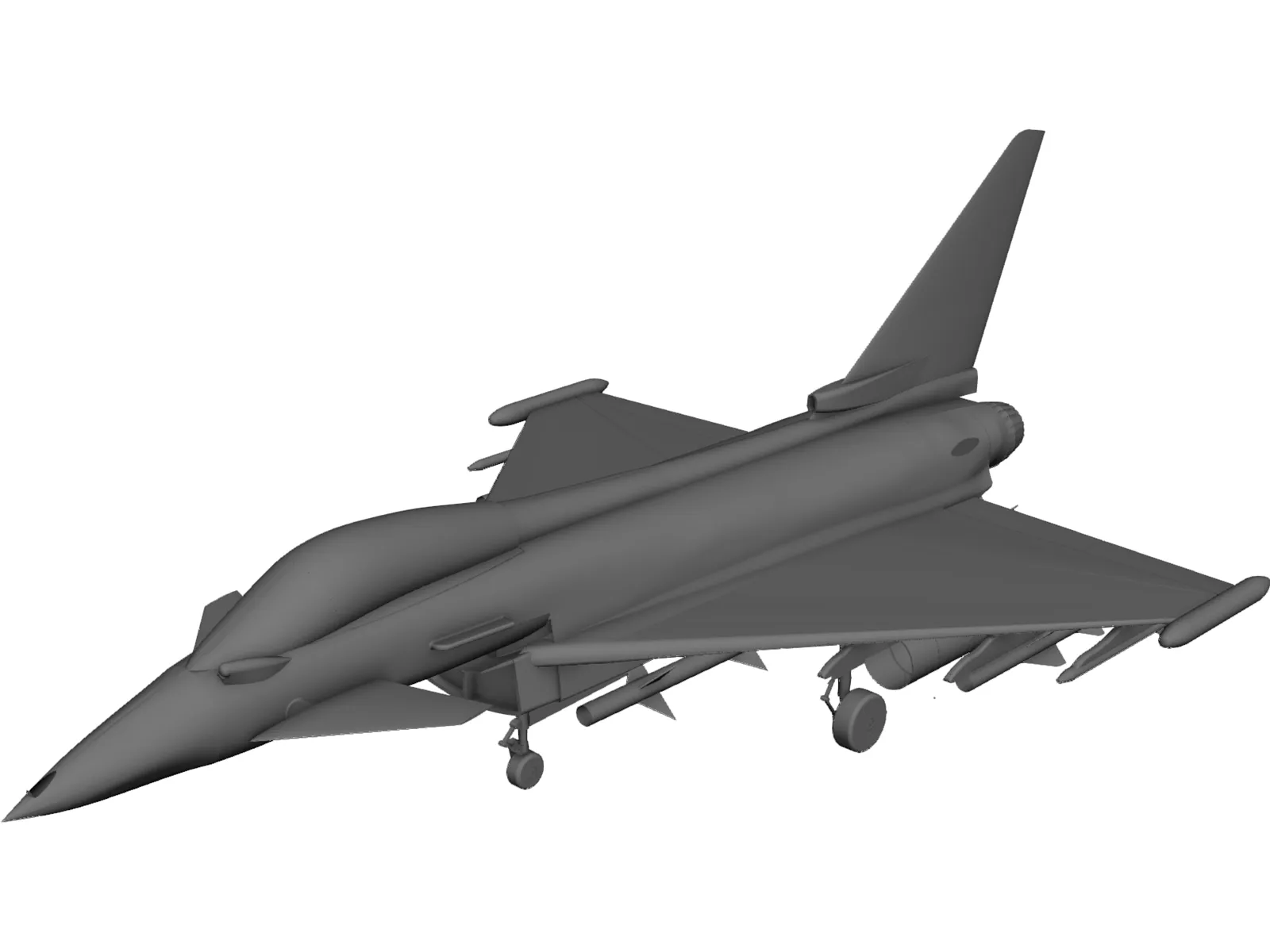 Eurofighter 2000 3D Model