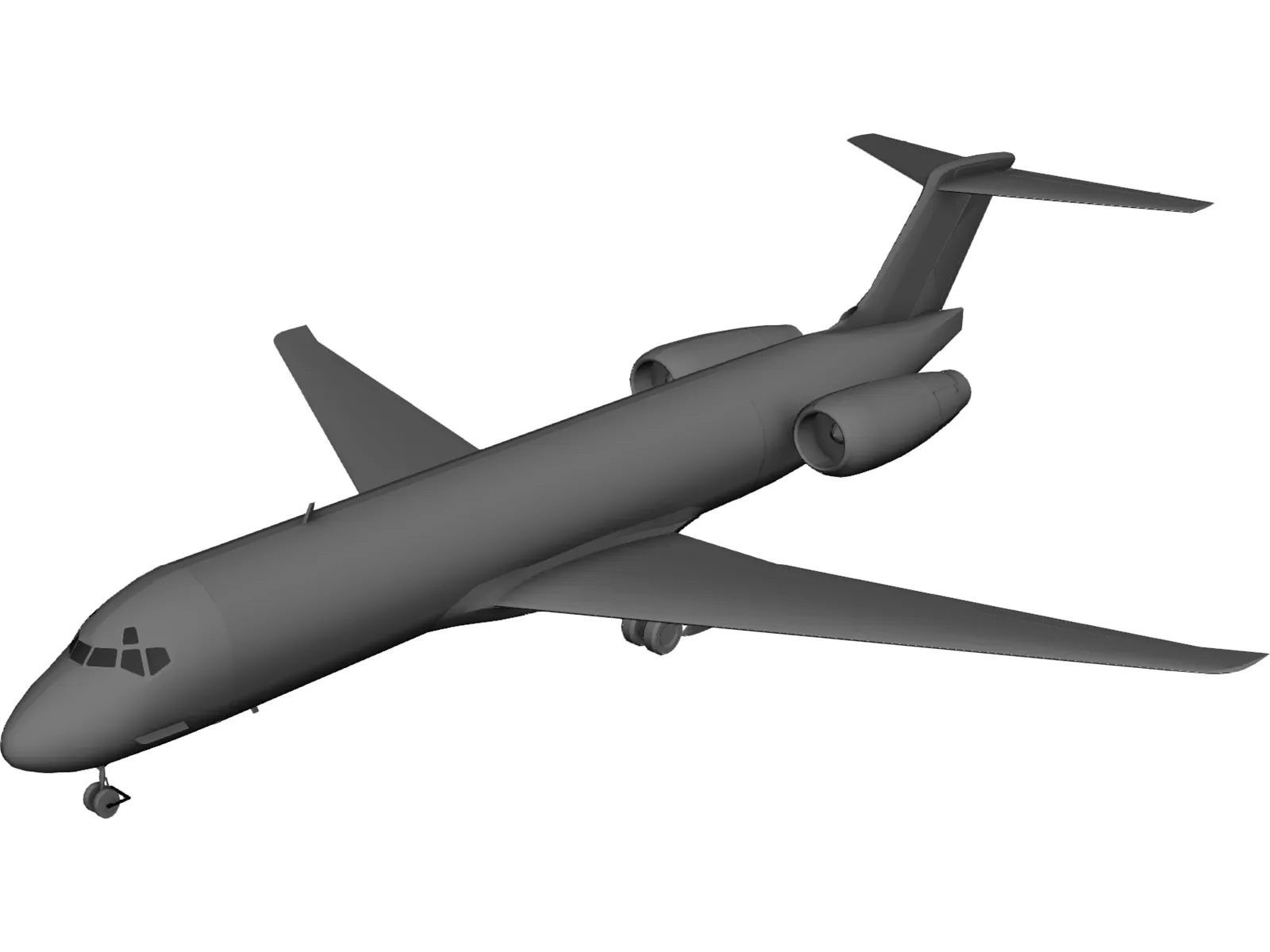 Boeing 717 3D Model