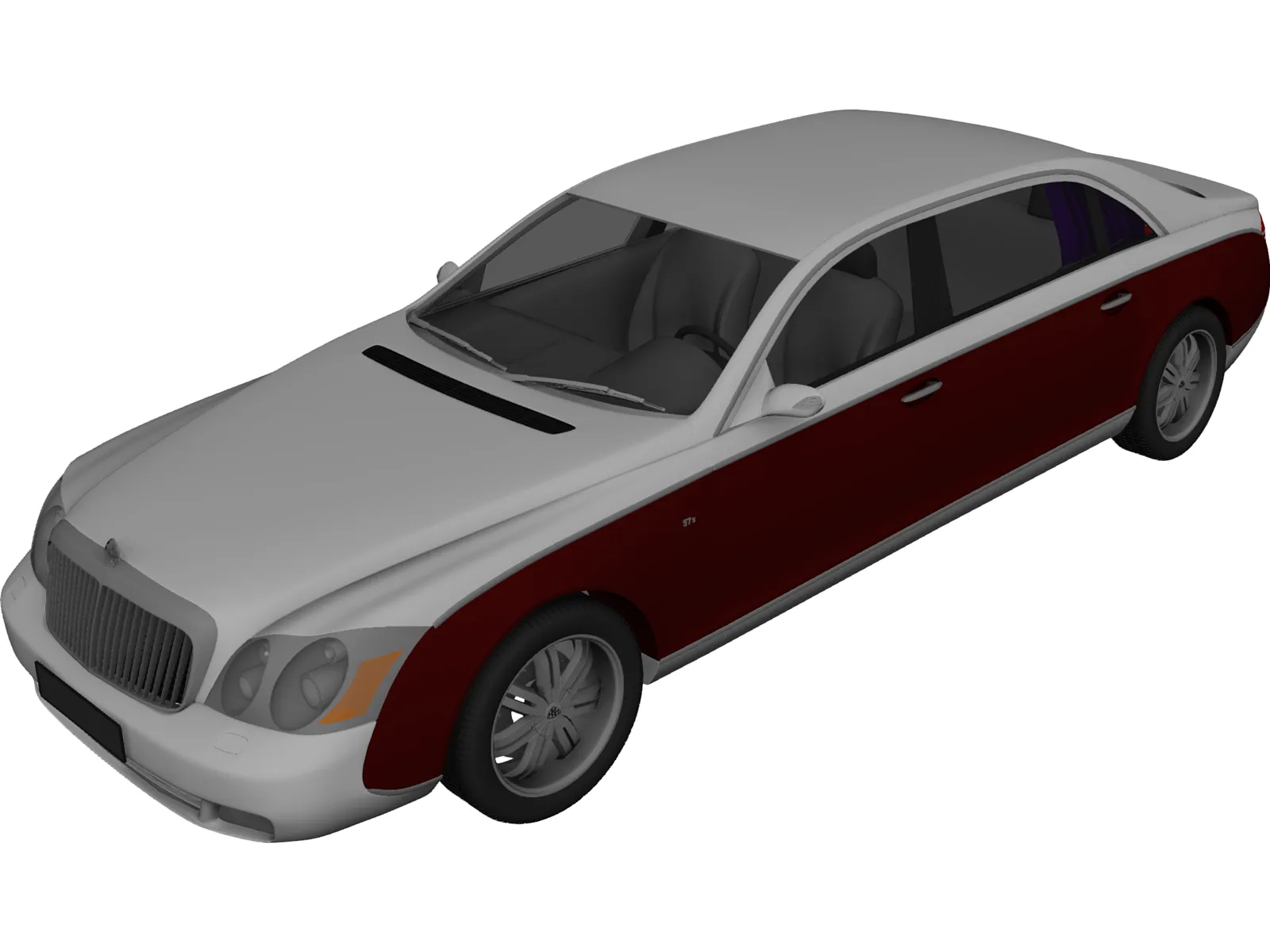 Maybach S57 (2009) 3D Model