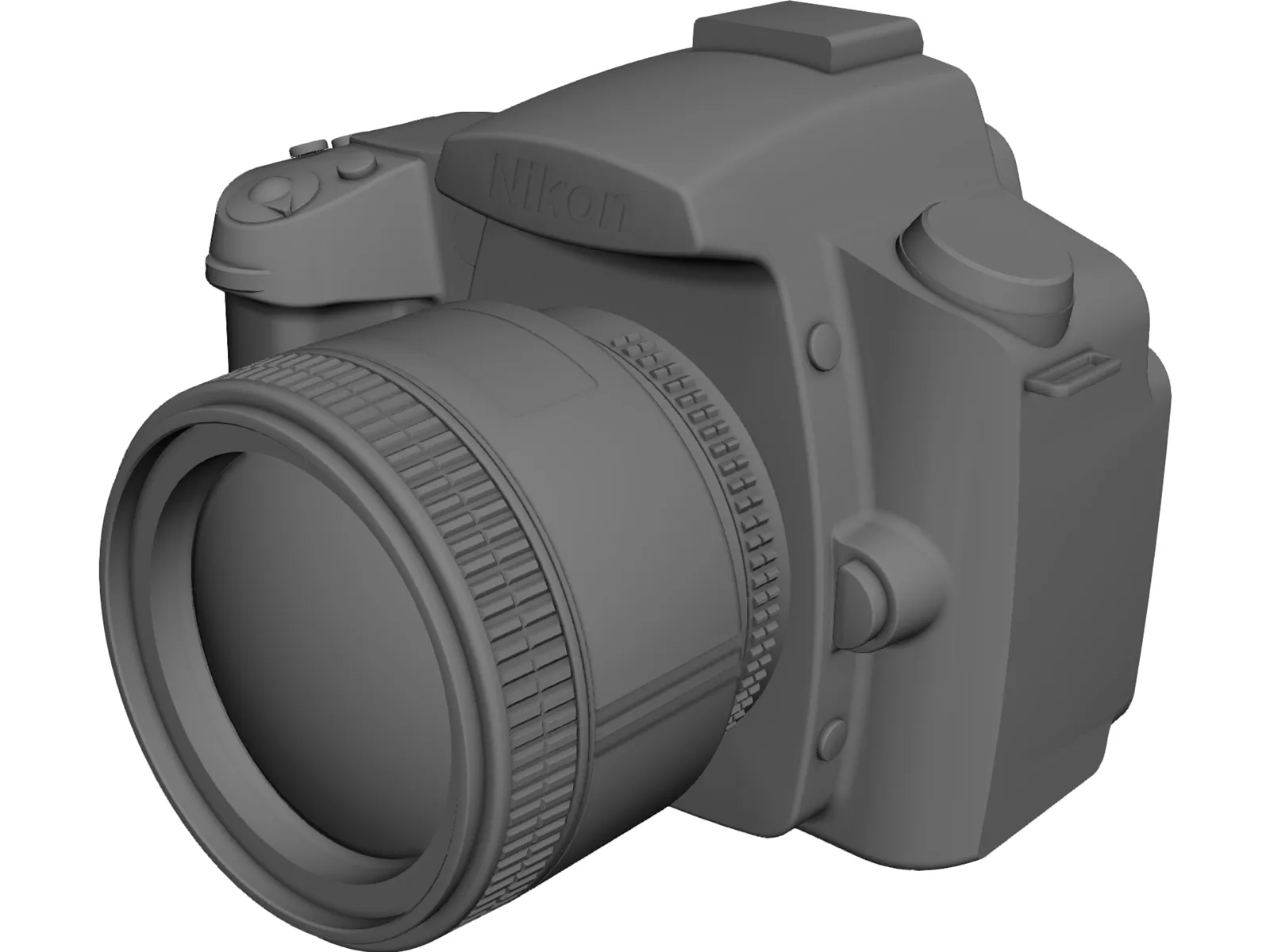 Nikon D90 Camera 3D Model