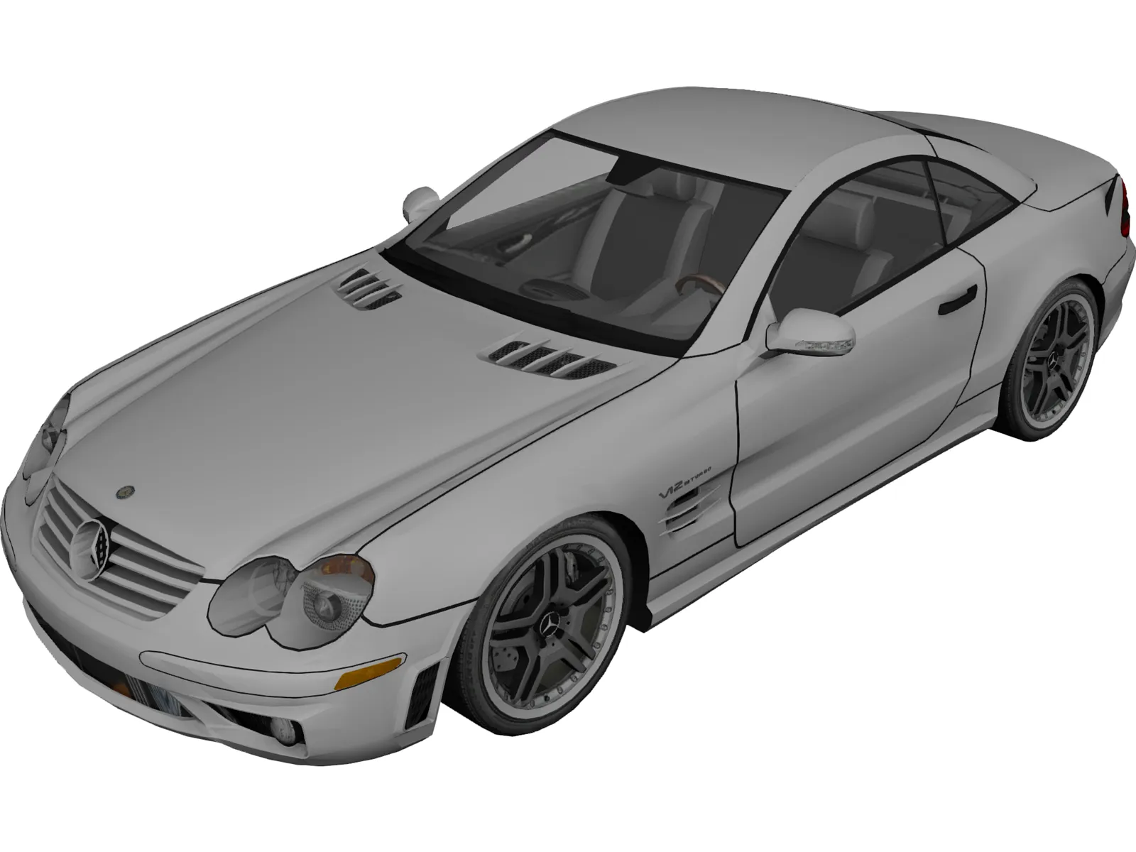 Mercedes-Benz SL65 AMG 3D Model