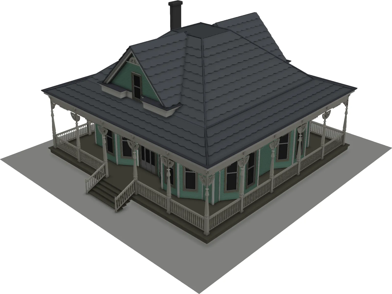 Antique House 3D Model