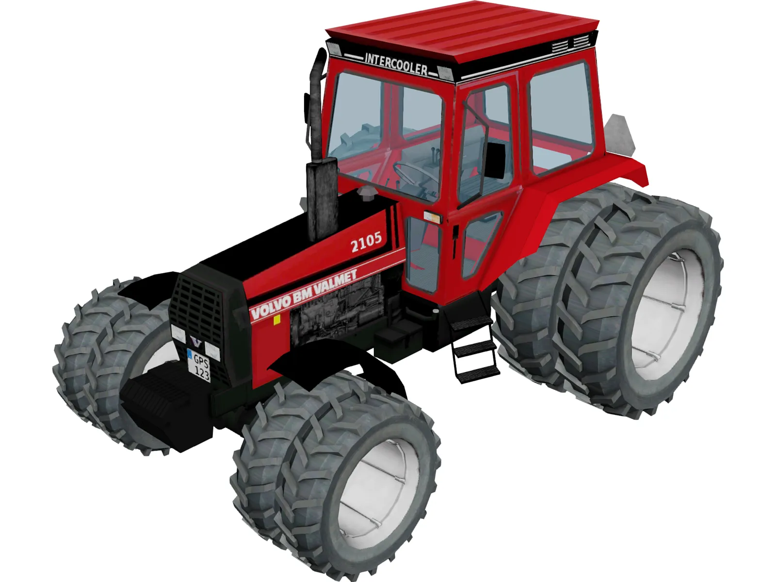 Volvo Valmet 2105 Tractor 3D Model