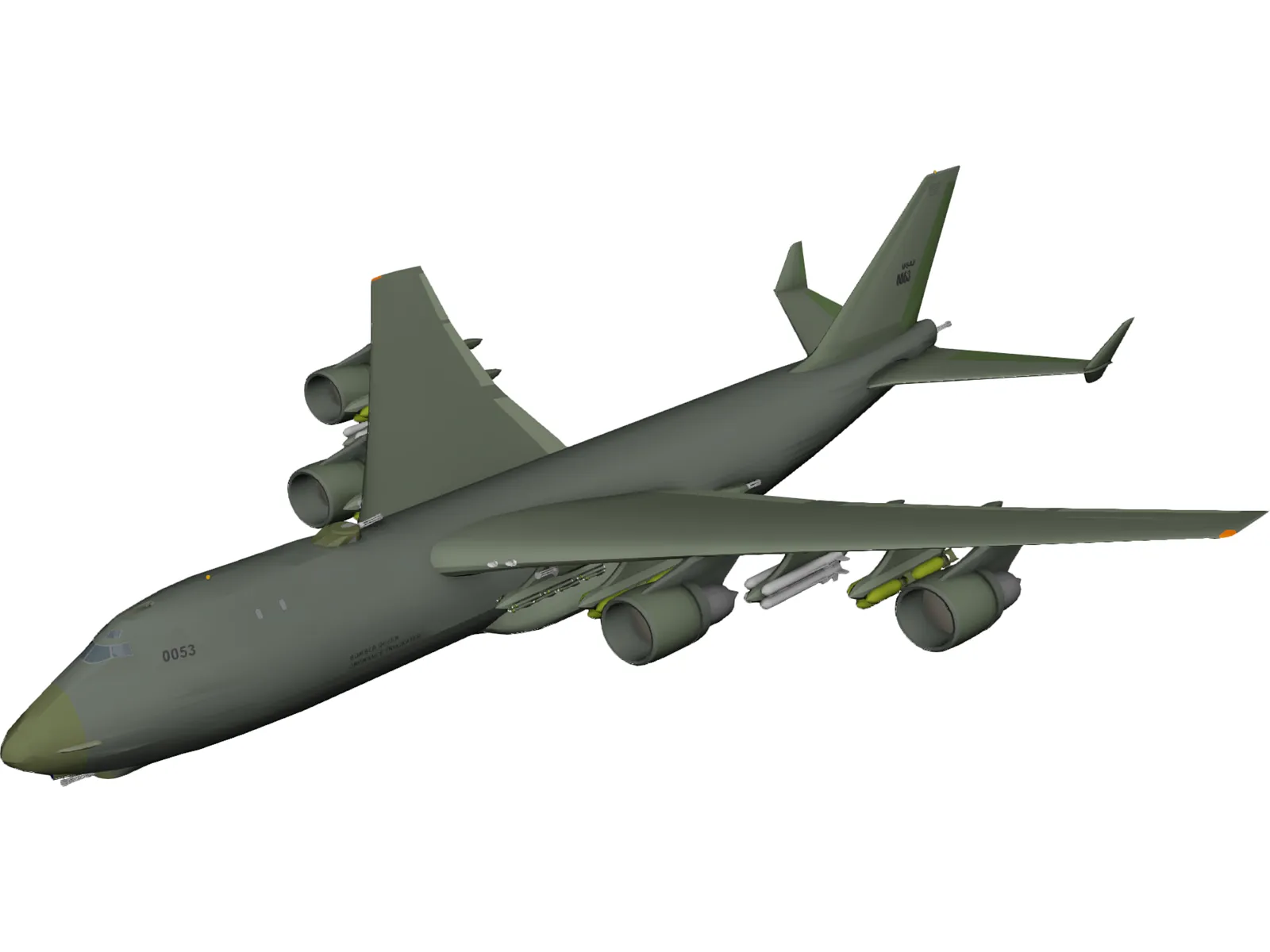 Boeing B-52 Bomber 3D Model