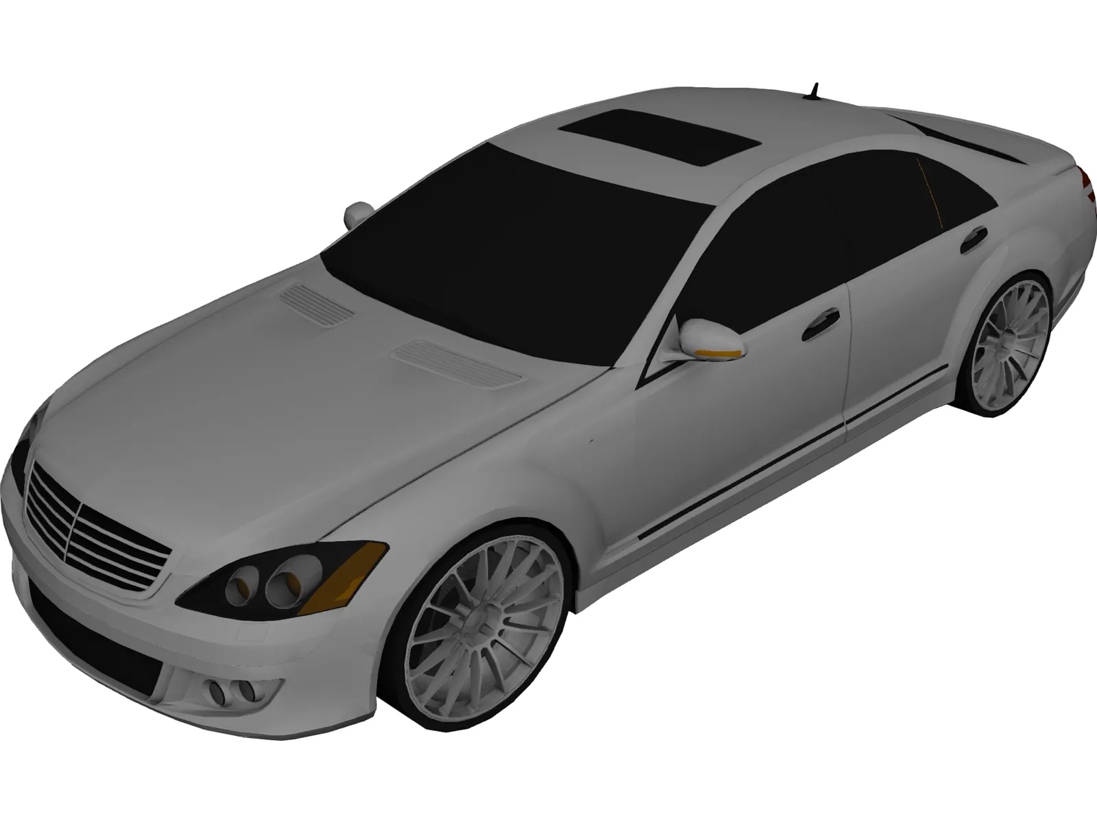 Mercedes-Benz S600 Brabus (2010) 3D Model