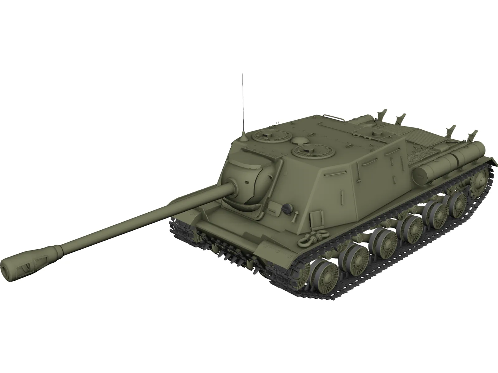 ISU-122S 3D Model