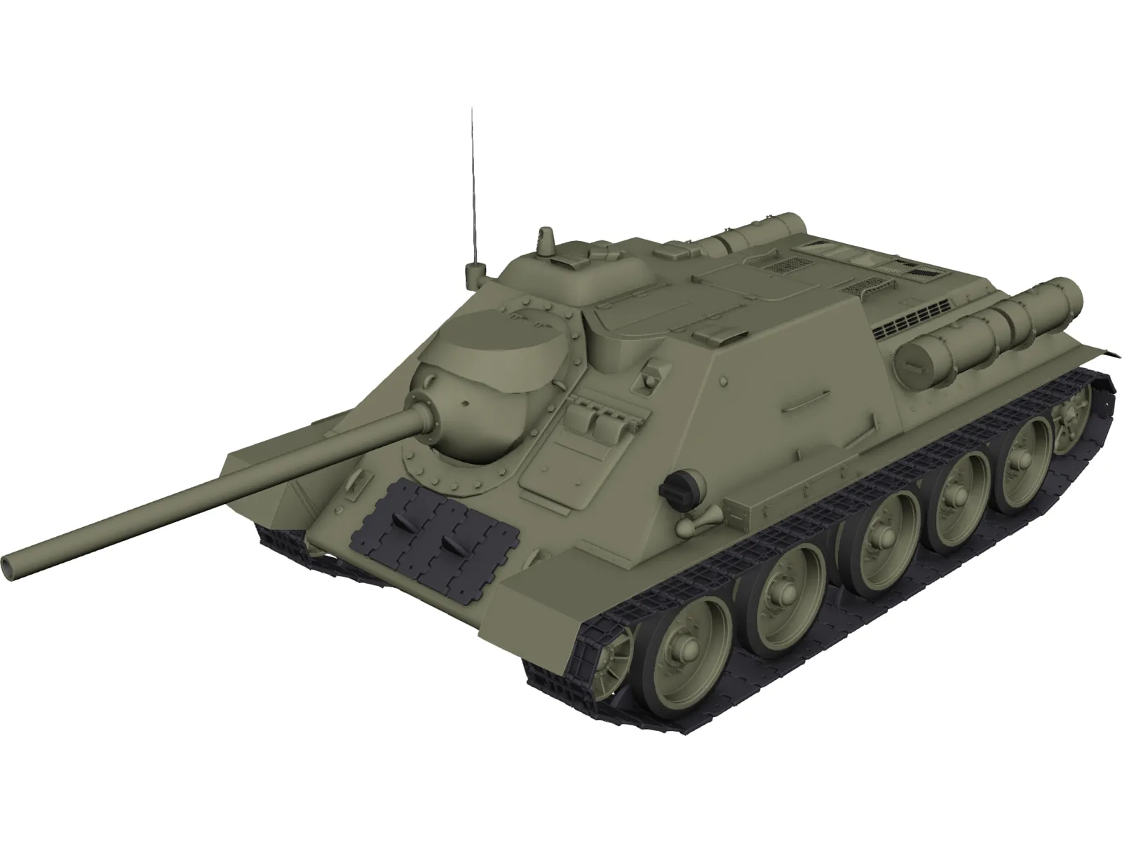 SU-85 3D Model