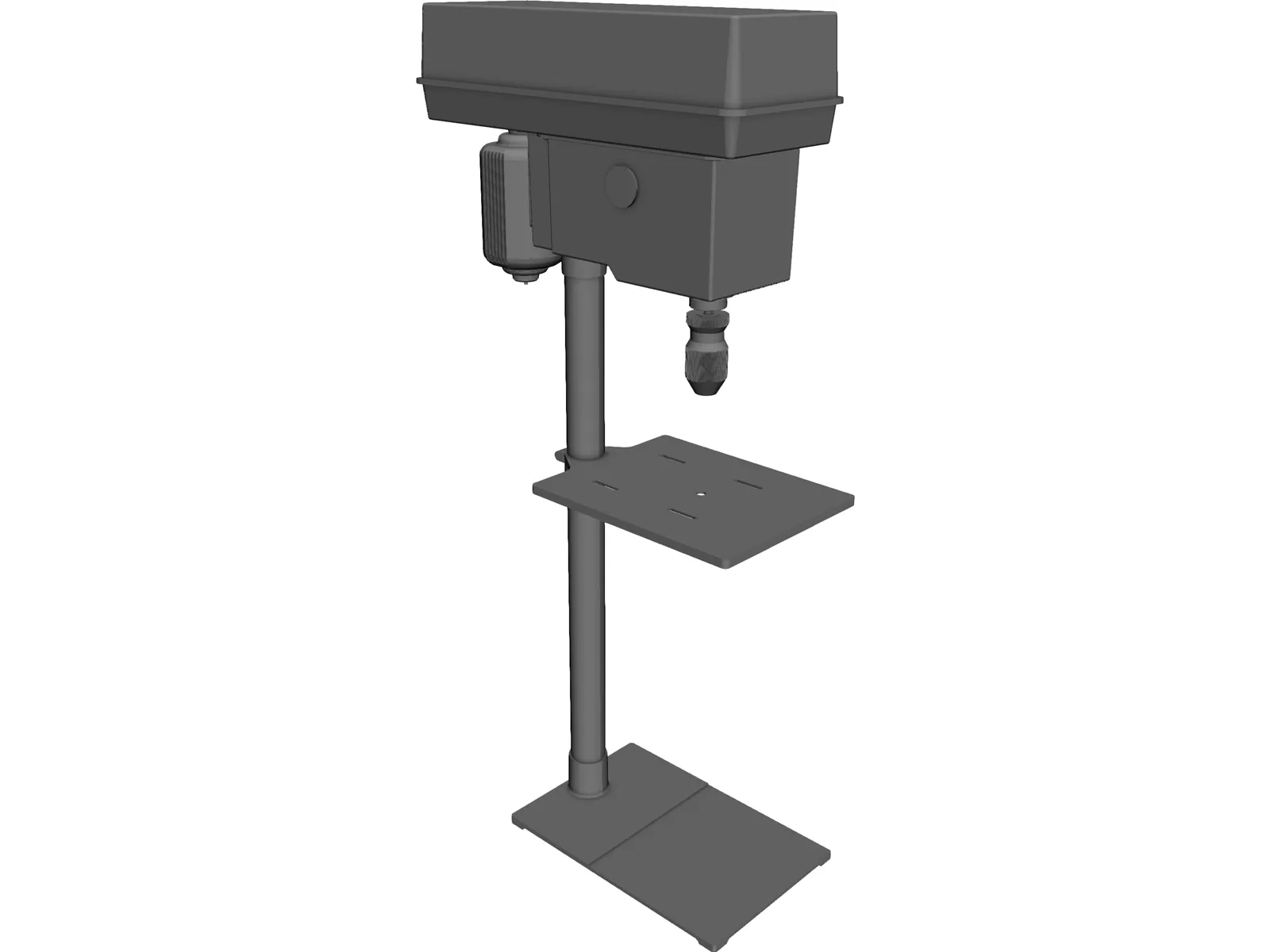 Electric Stand Drill 3D Model