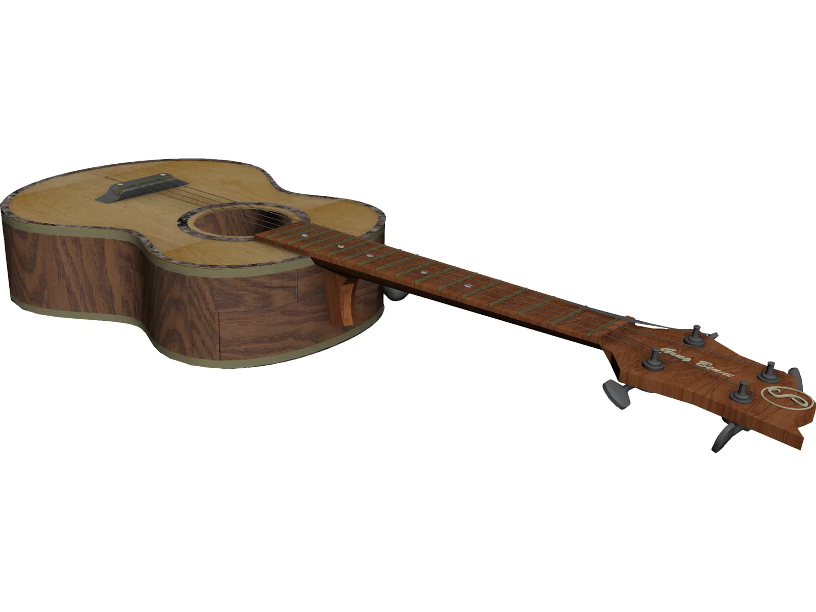 Ukulele Guitar 3D Model