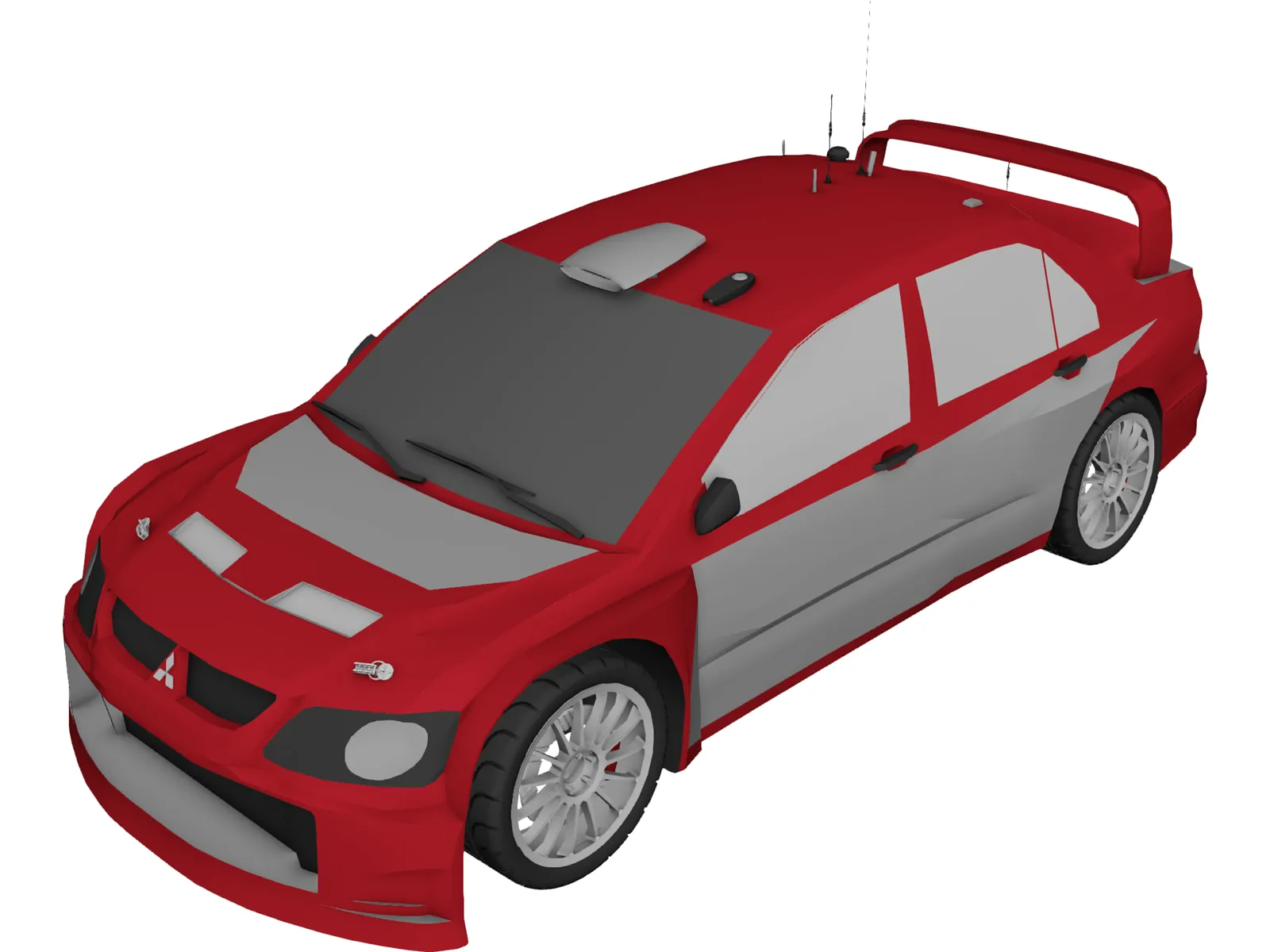 Mitsubishi Lancer WRC 3D Model