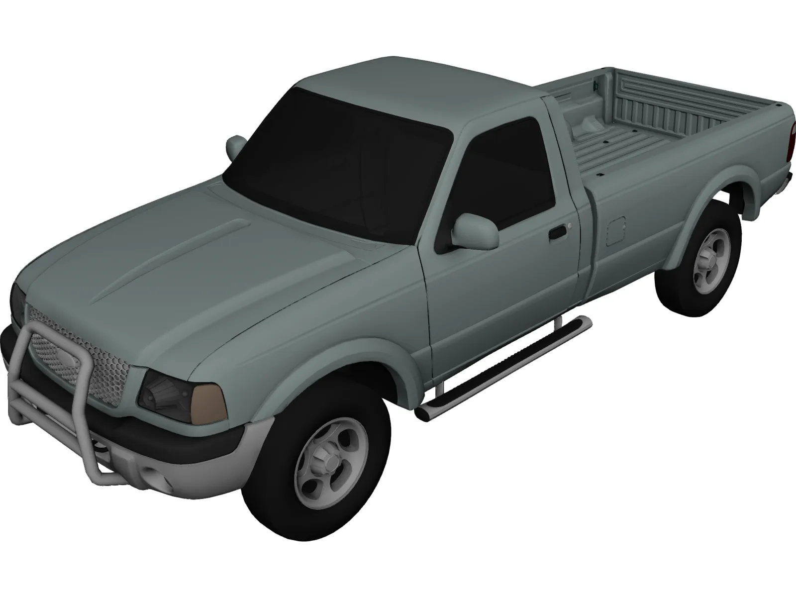 Ford Ranger Regular Cab (2001) 3D Model