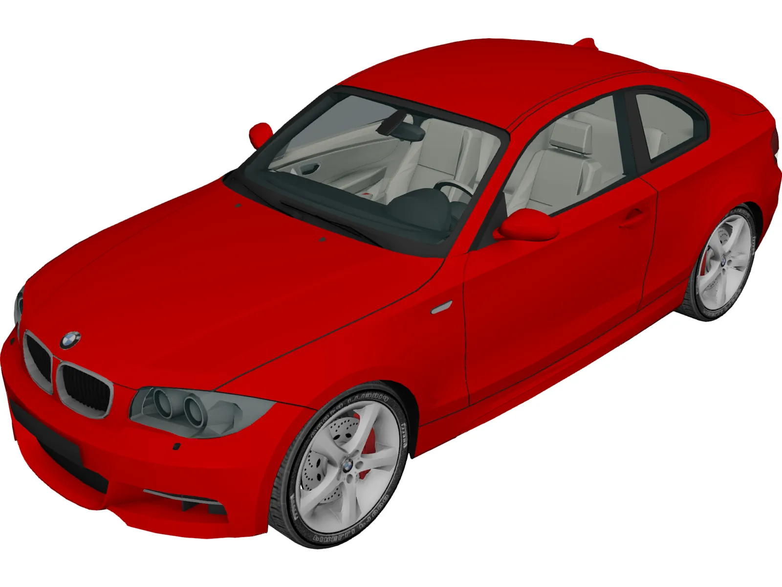 BMW 135i E82 Coupe (2009) 3D Model