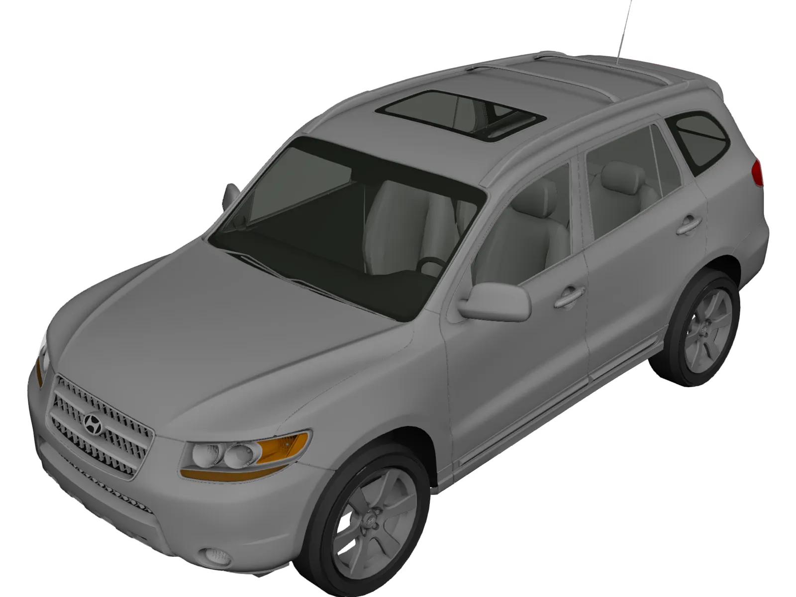 Hyundai Santa Fe (2006) 3D Model