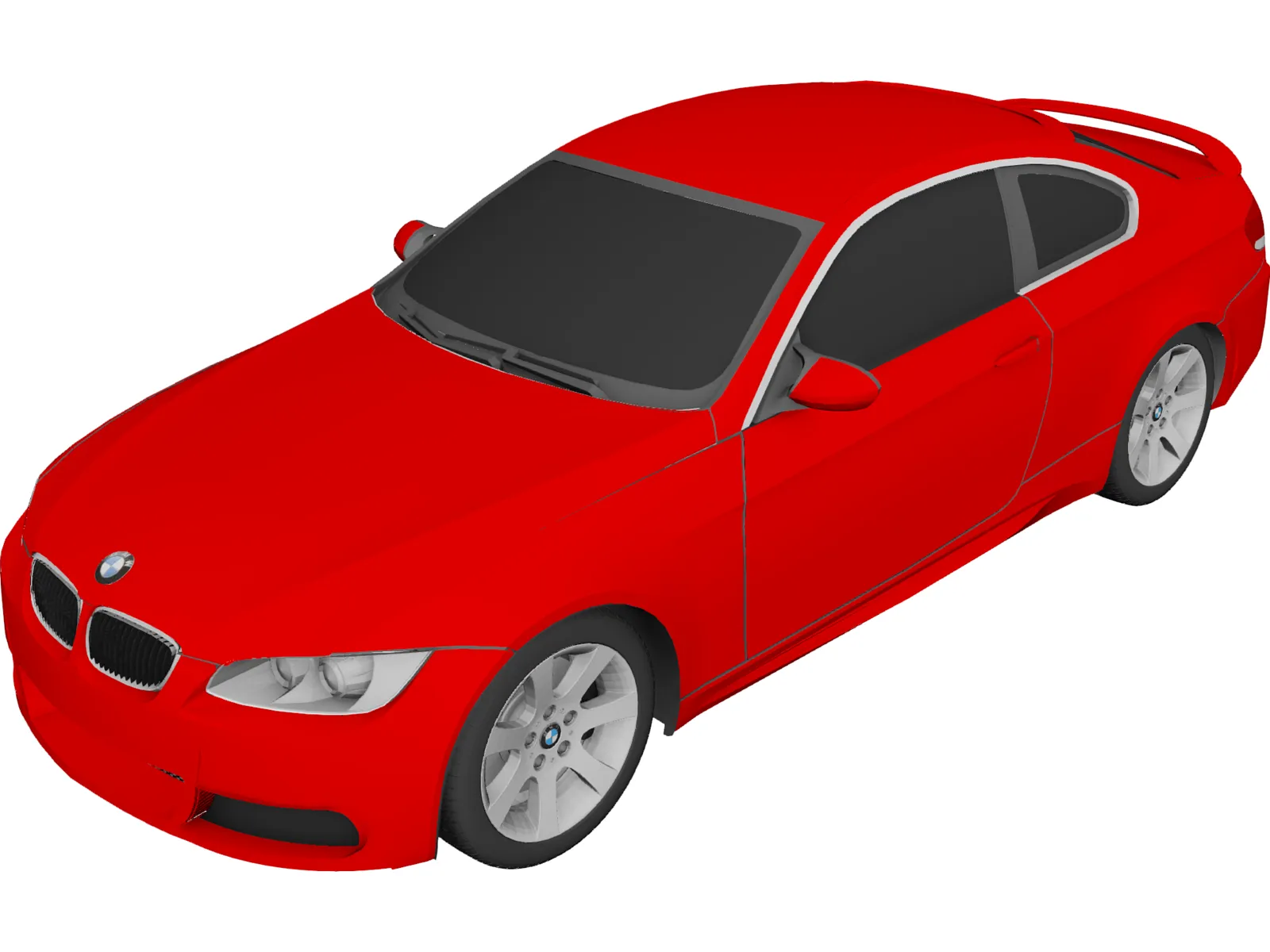 BMW 3-Series Coupe (2006) 3D Model