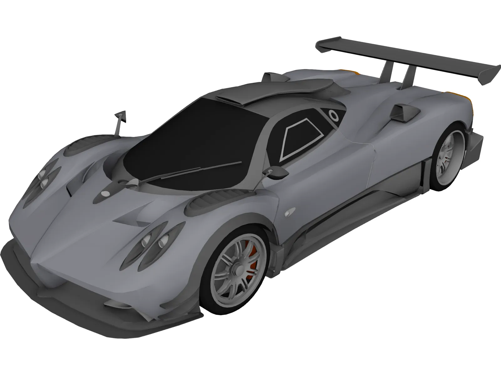 Pagani Zonda R Club Sport (2009) 3D Model