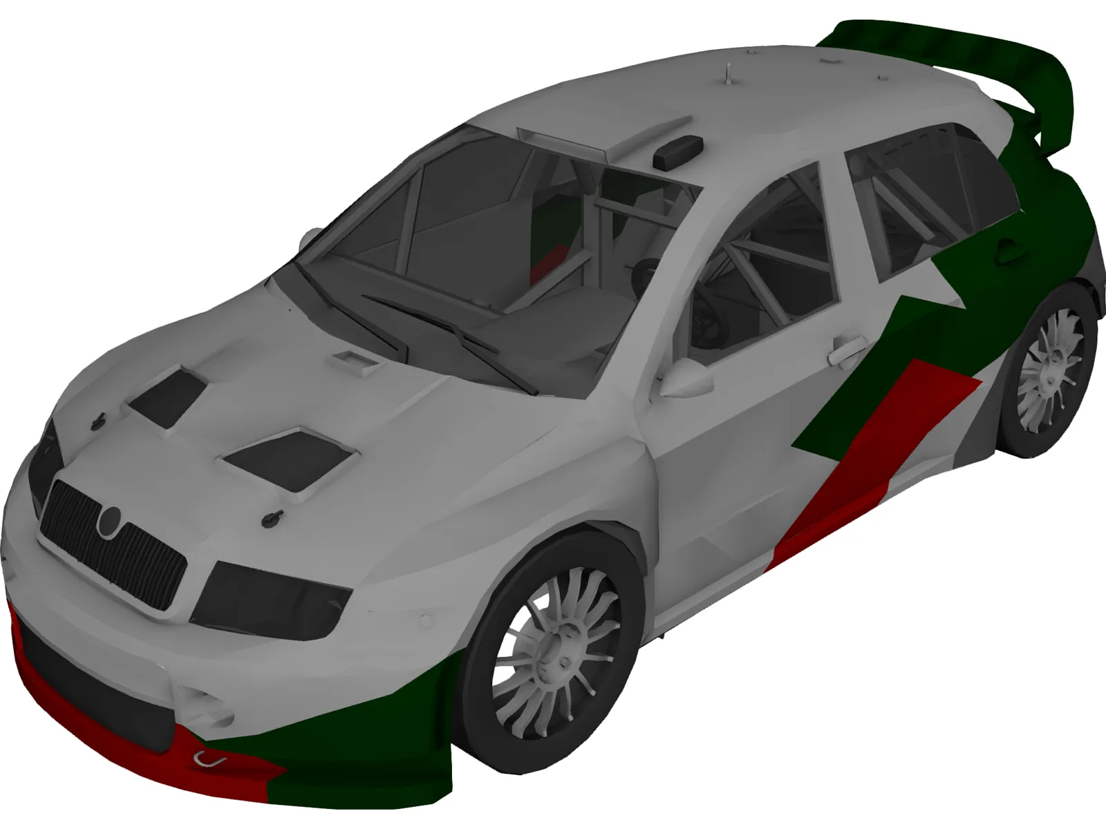 Skoda Fabia WRC 3D Model