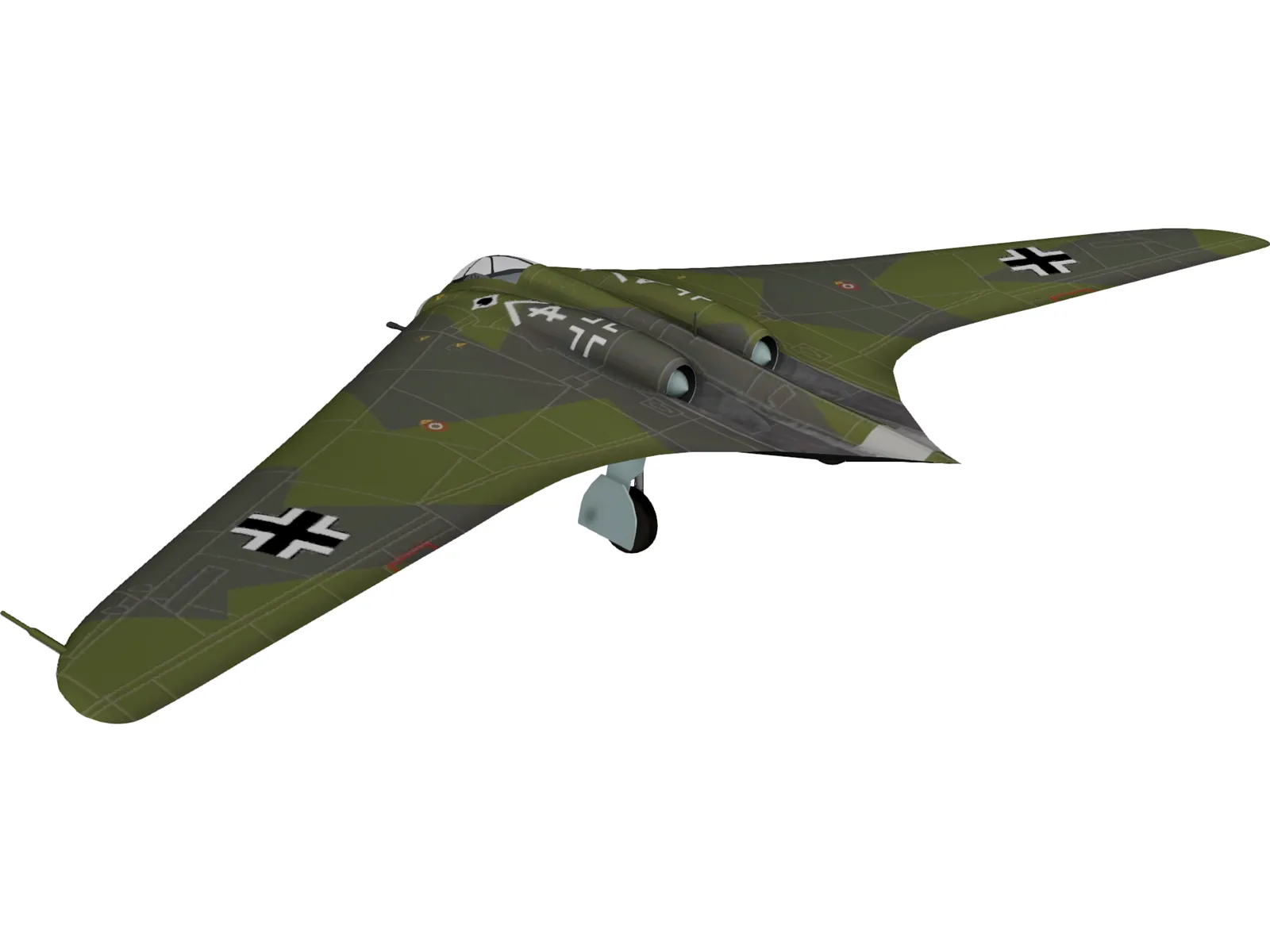 Horten Ho IX 3D Model