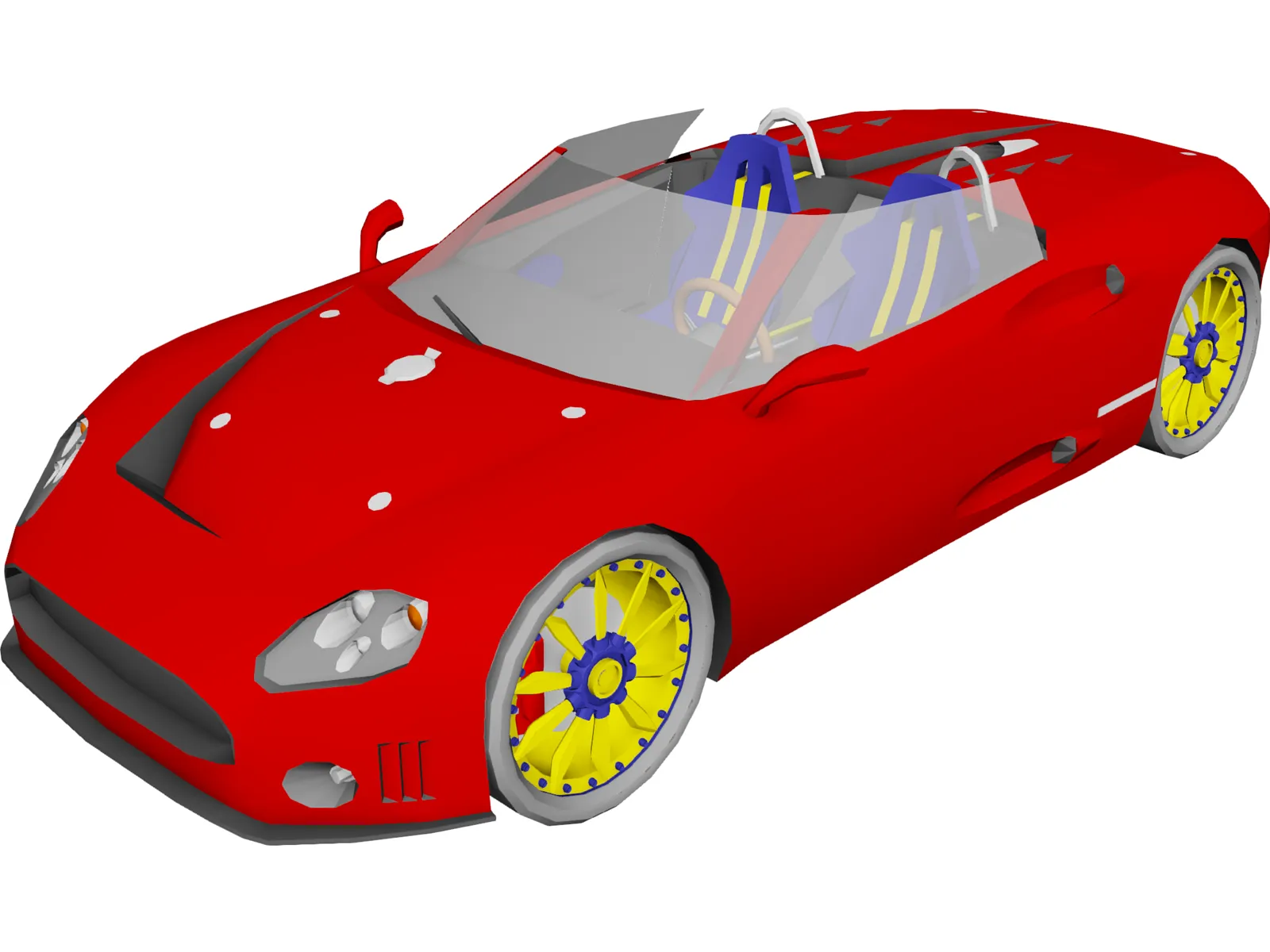 Spyker C8 Spyder 3D Model