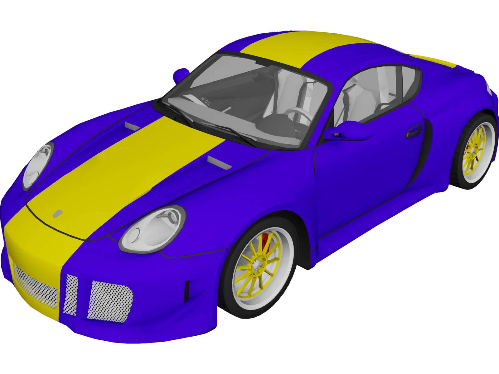 Porsche Cayman S (2006) [Tuned] 3D Model