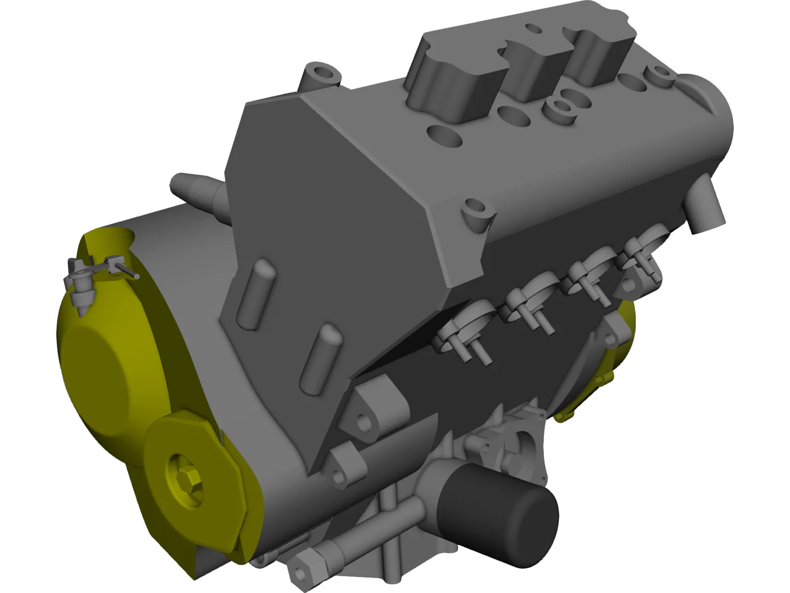 Engine Honda CBR-600RR (2005) 3D Model