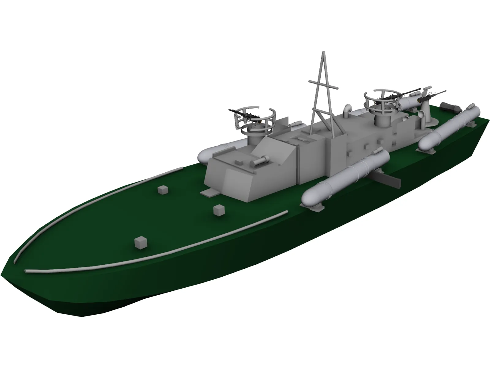 PT 109 Boat 3D Model