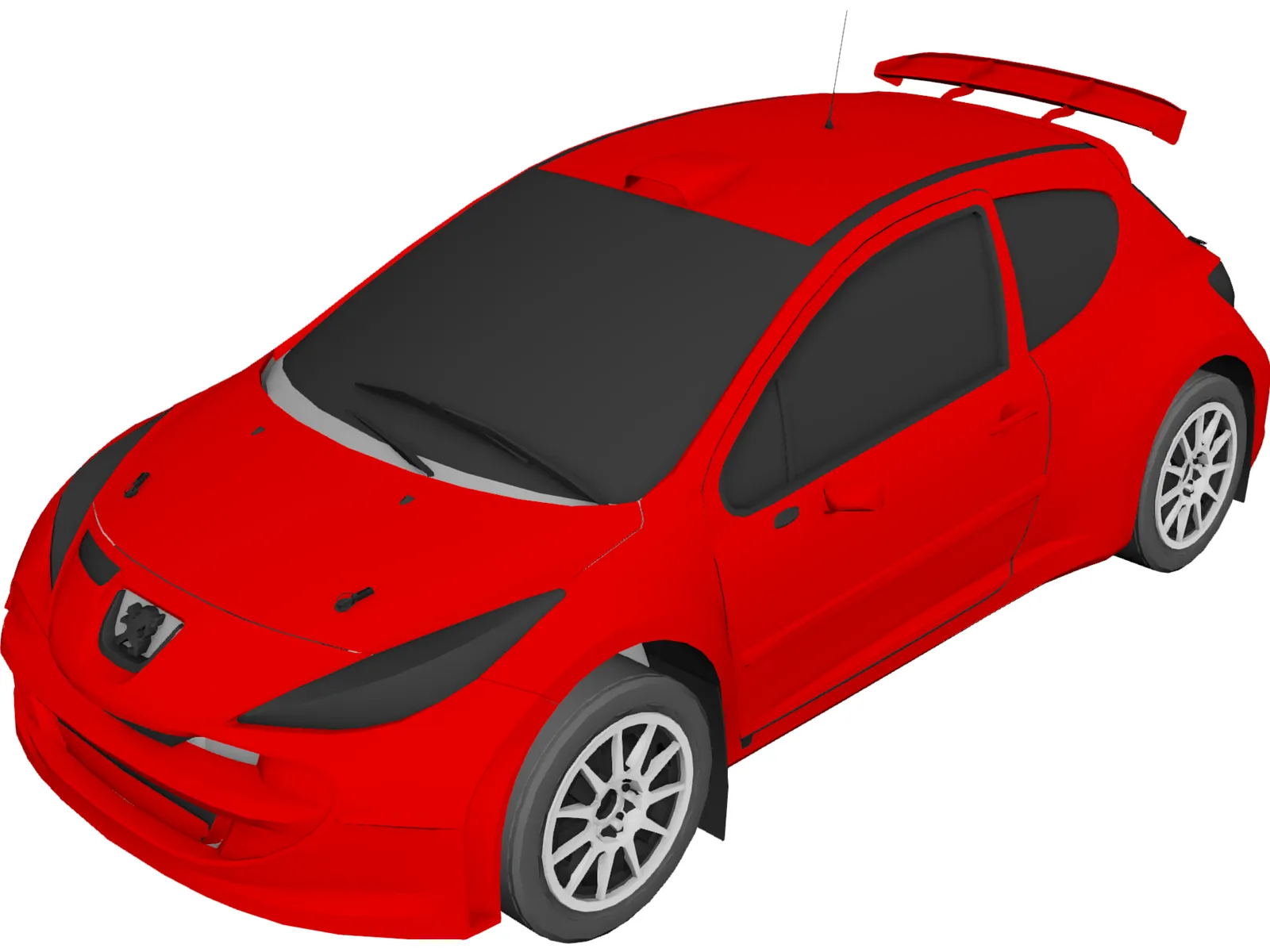 Peugeot 207 3D Model