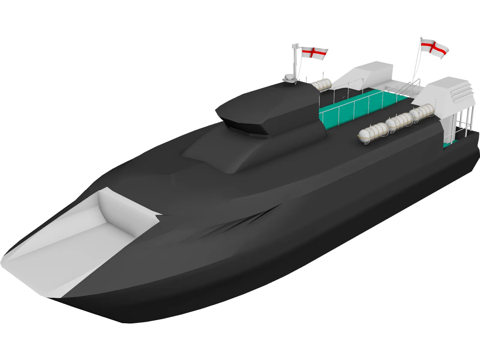 Catamaran 3D Model