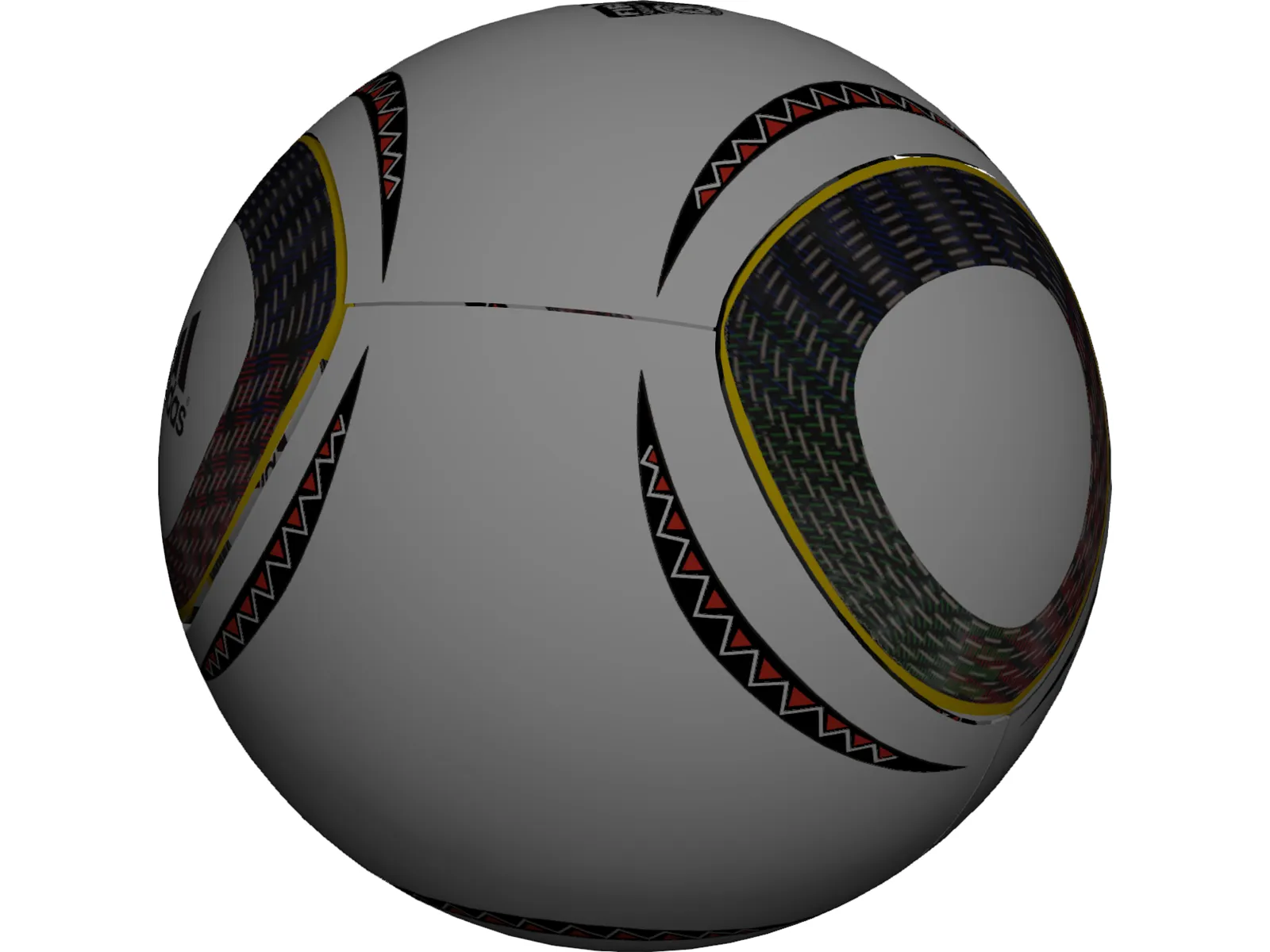 Soccer Ball Adidas Jabulani Official FIFA World Cup 2010 3D Model