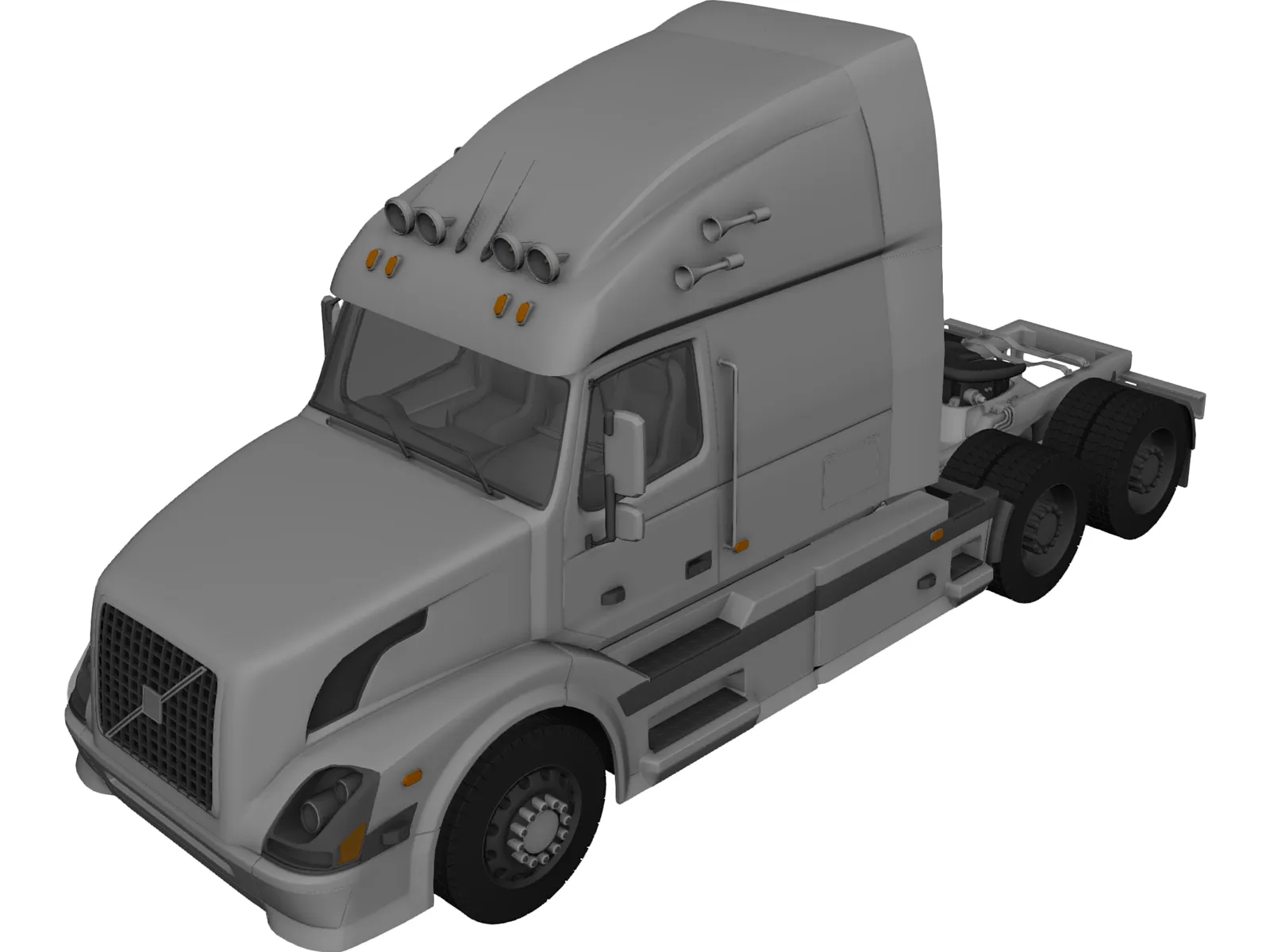 Volvo VNL-670 (2008) 3D Model