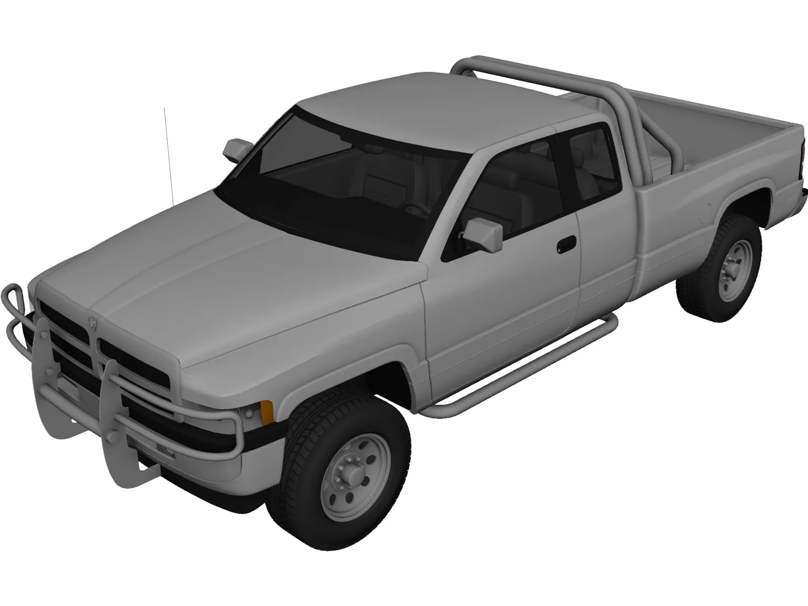 Dodge Ram Extended Cab (1996) 3D Model