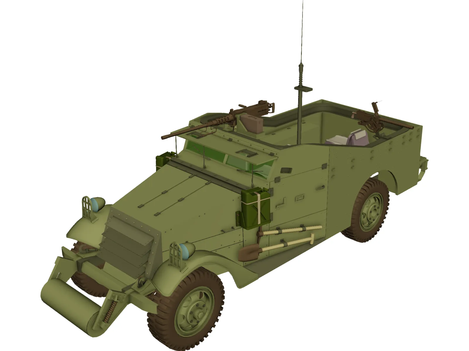 M3 Scout 3D Model