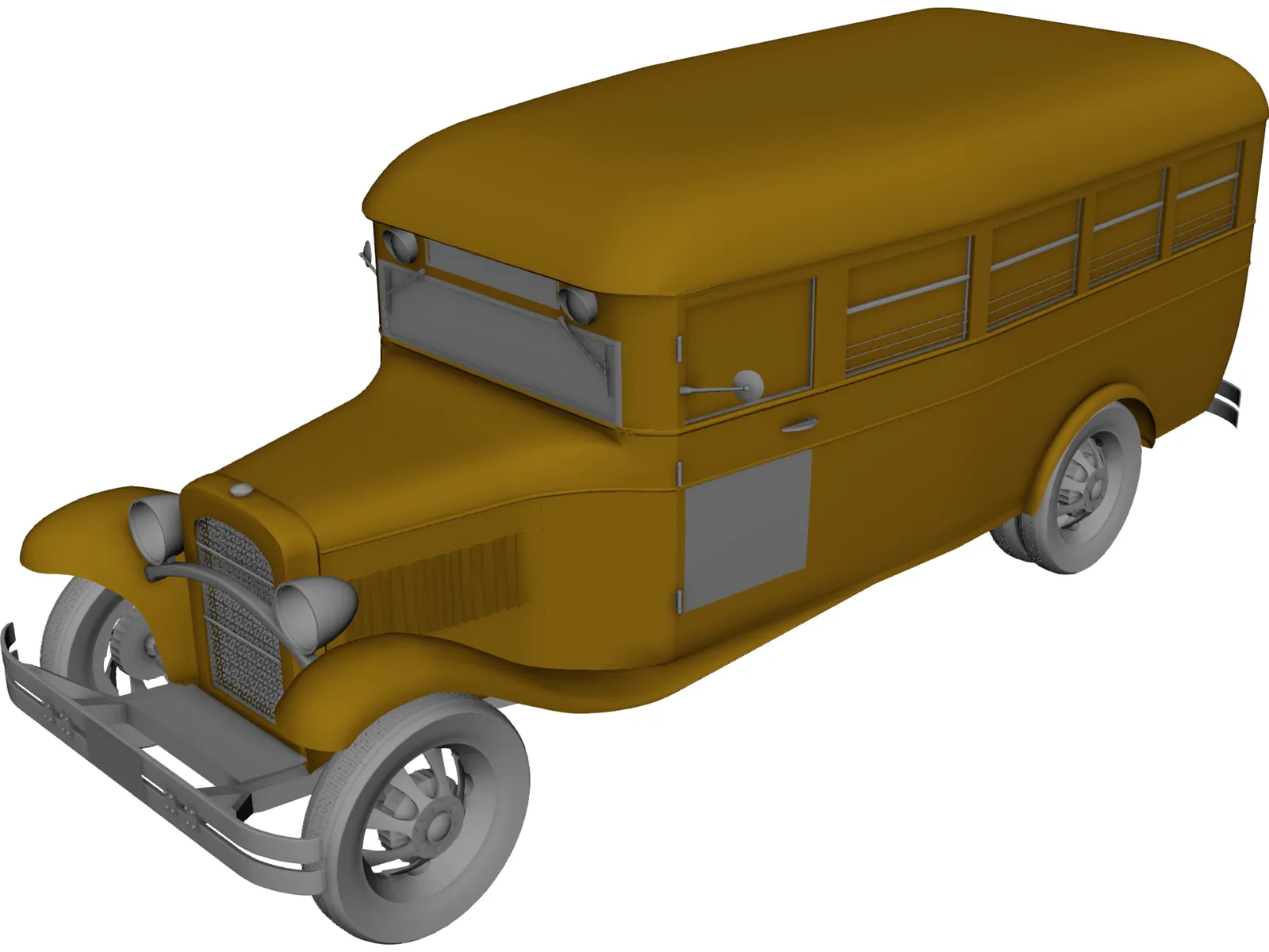 School Bus 3D Model