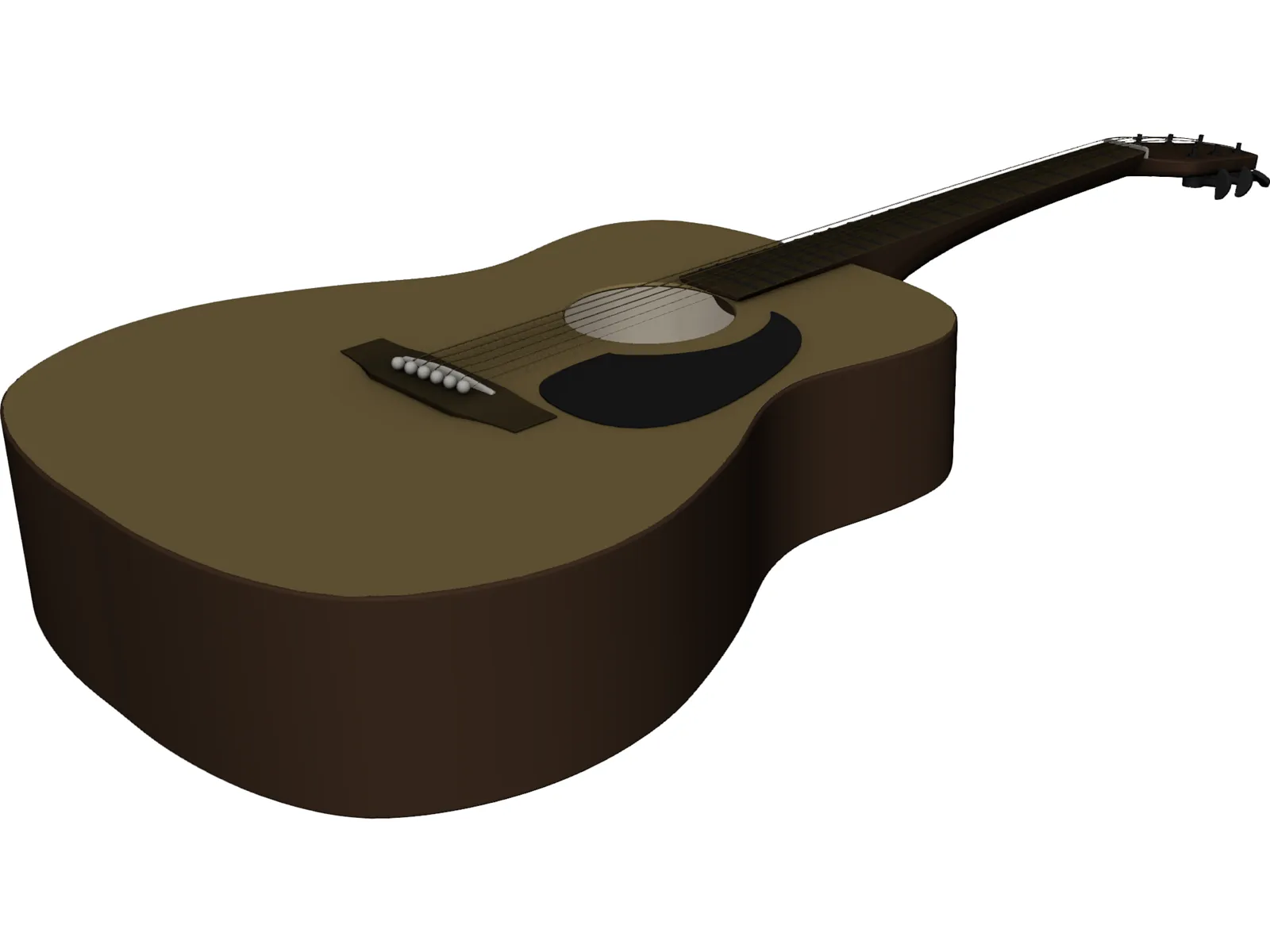 Taquamine Acoustic Guitar 3D Model