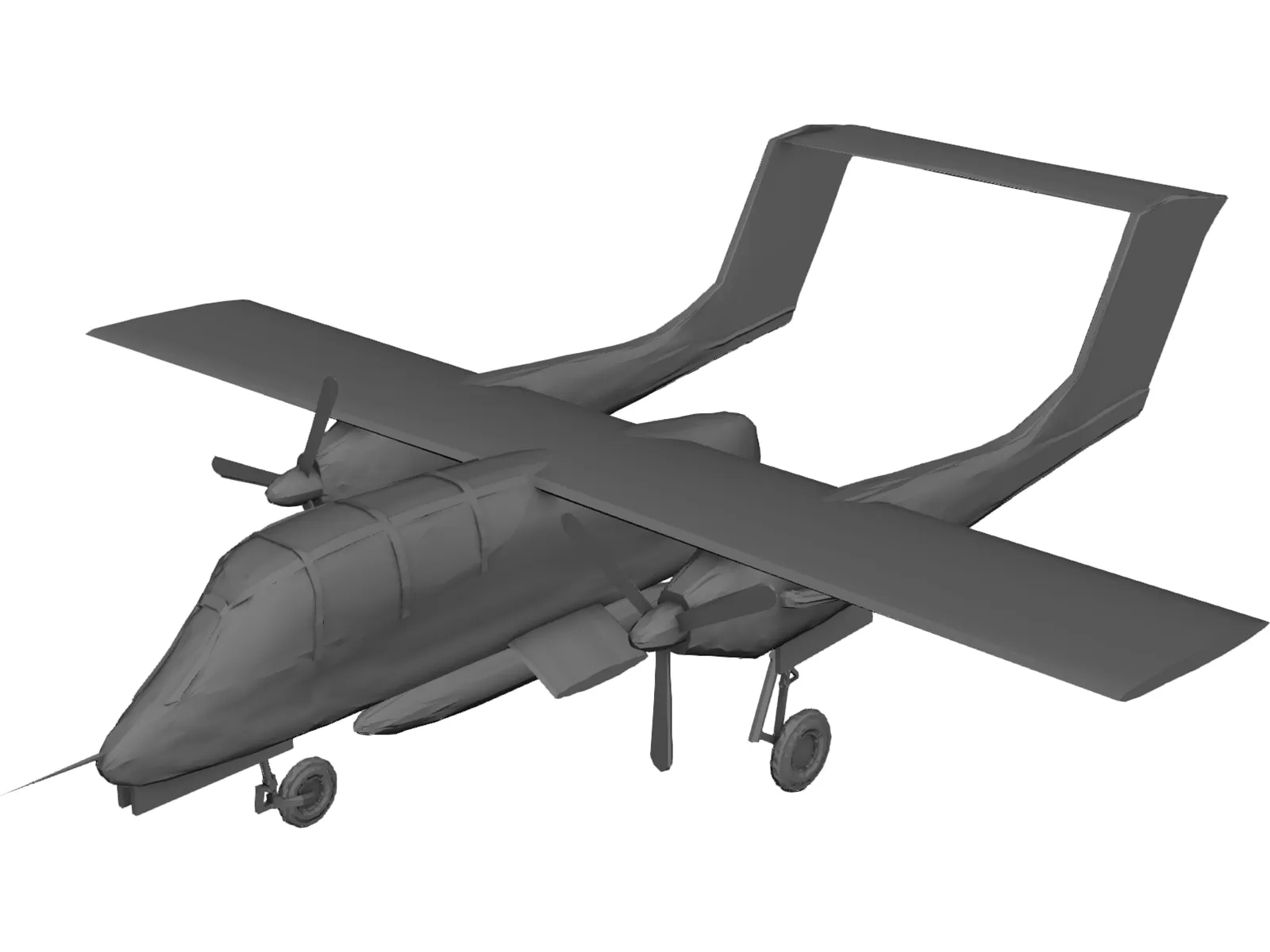 OV-10 3D Model