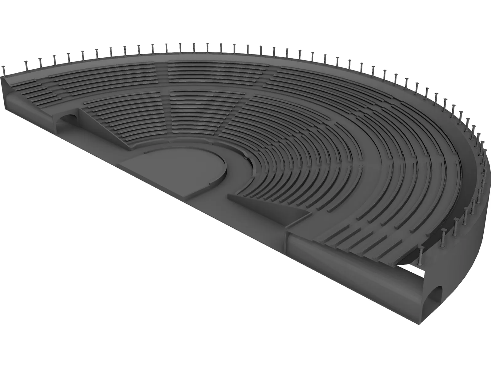 Odeon Amphitheater 3D Model