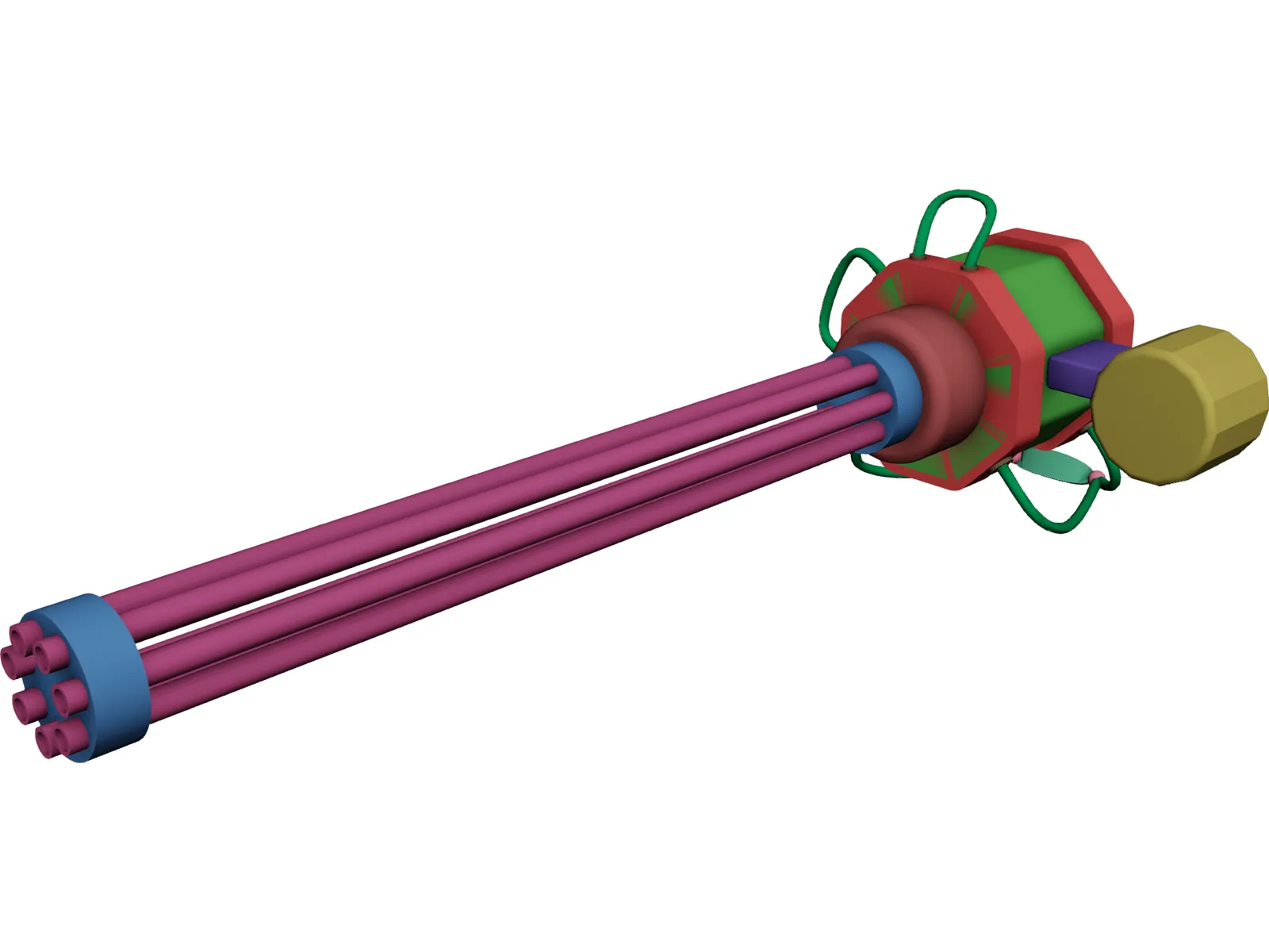 Gatlin Gun 3D Model