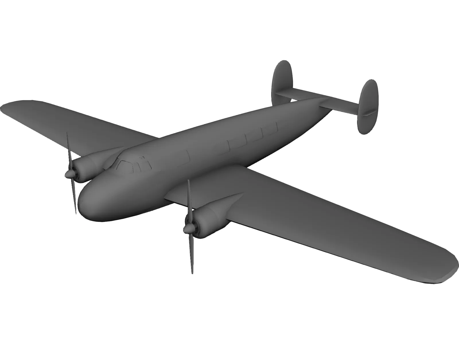 Lockheed L-10 Electra 3D Model