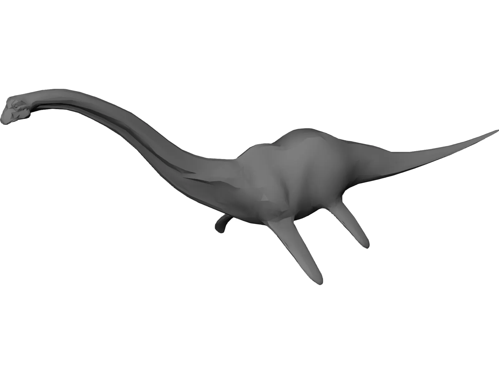 Nessie Dinosaur 3D Model