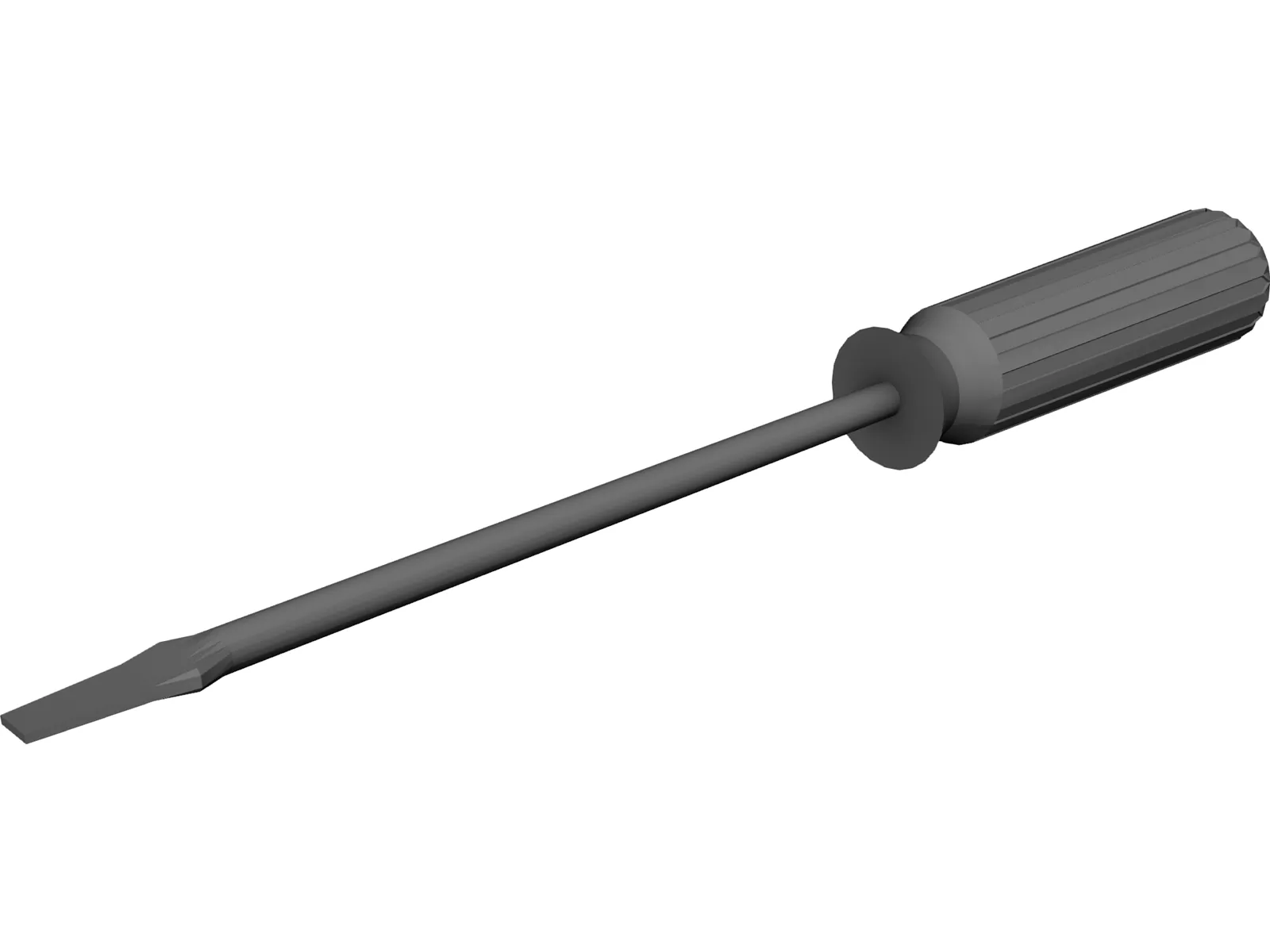 Flat Head Screwdriver 3D Model