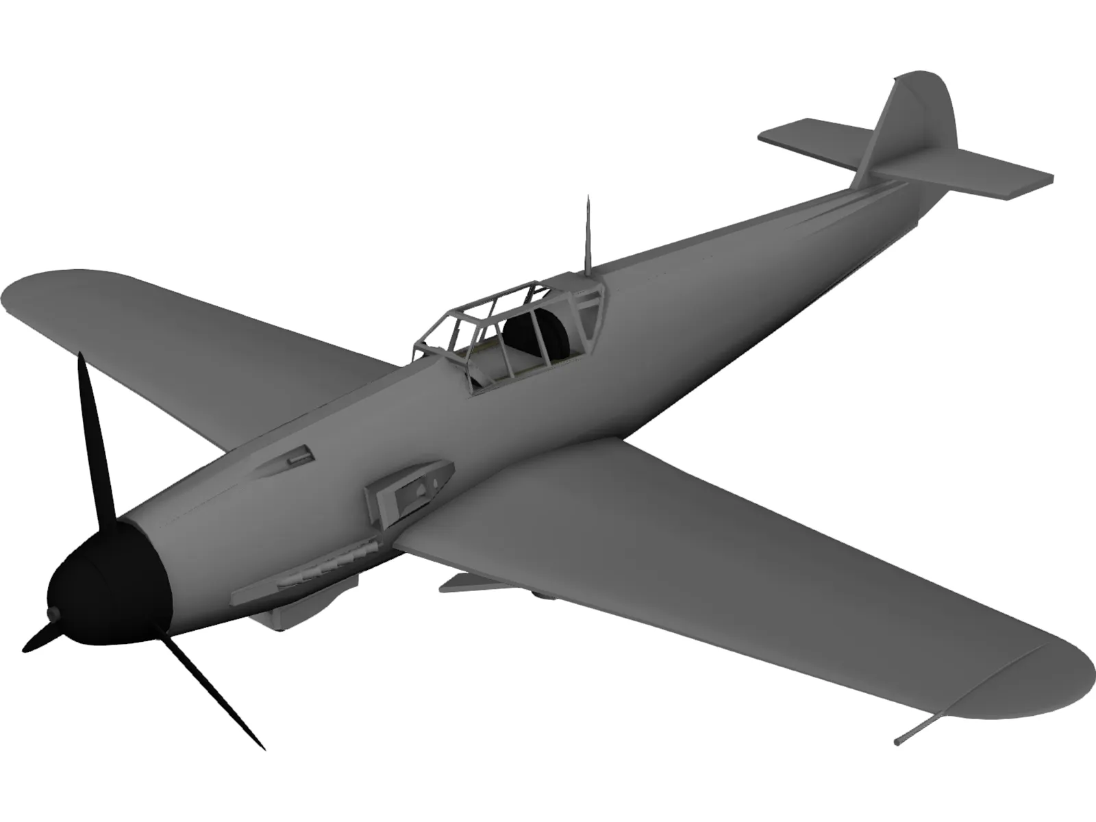 Messerschmitt ME-109 F1 3D Model